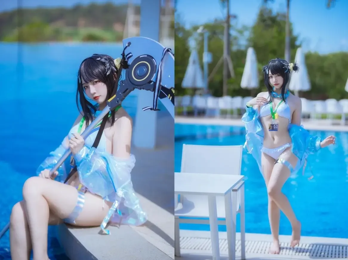 二佐Nisa – 泰拉夏日纪事 明日方舟 羽毛笔泳装｜高清图片集
