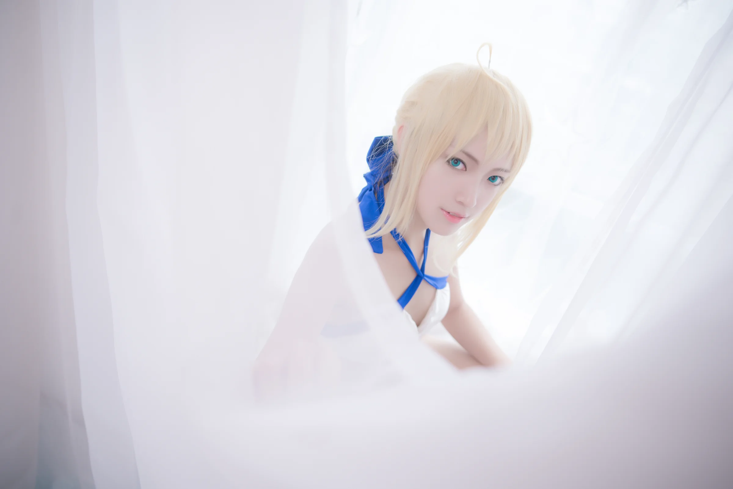 FGO 阿尔托莉亚泳装ver.COS写真