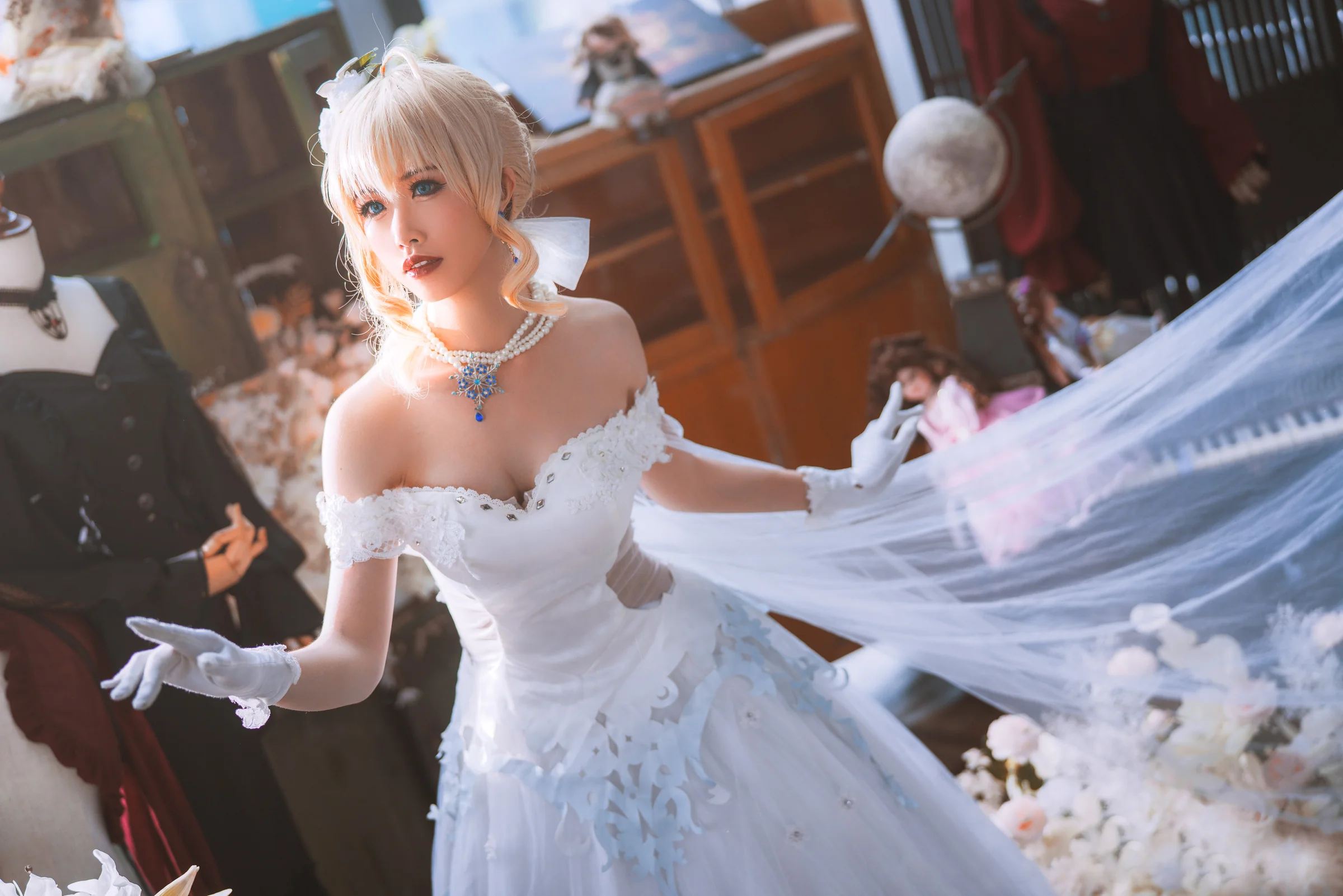 《fate》saber阿瓦隆COS写真