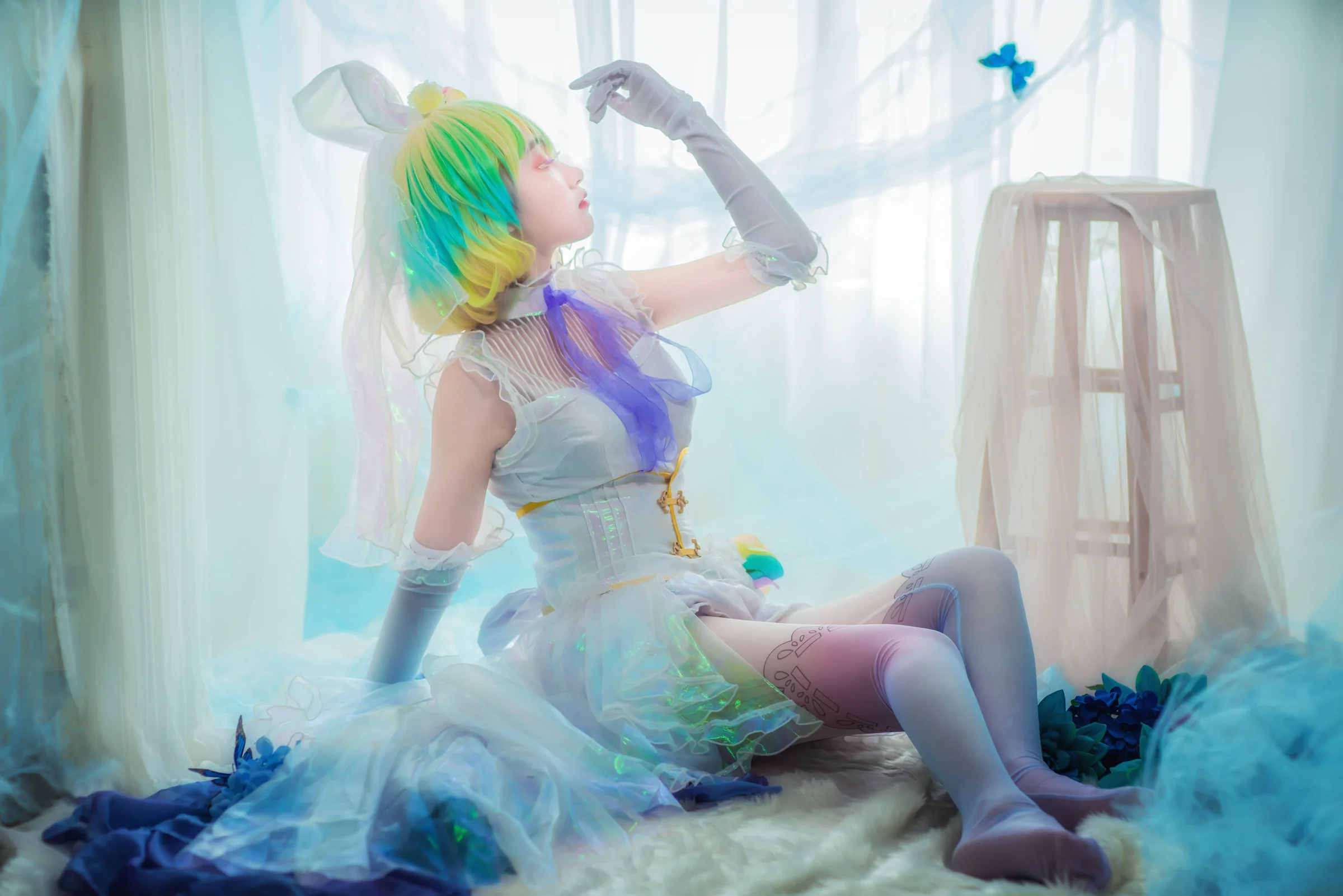 宝石之国 钻石婚纱COS写真