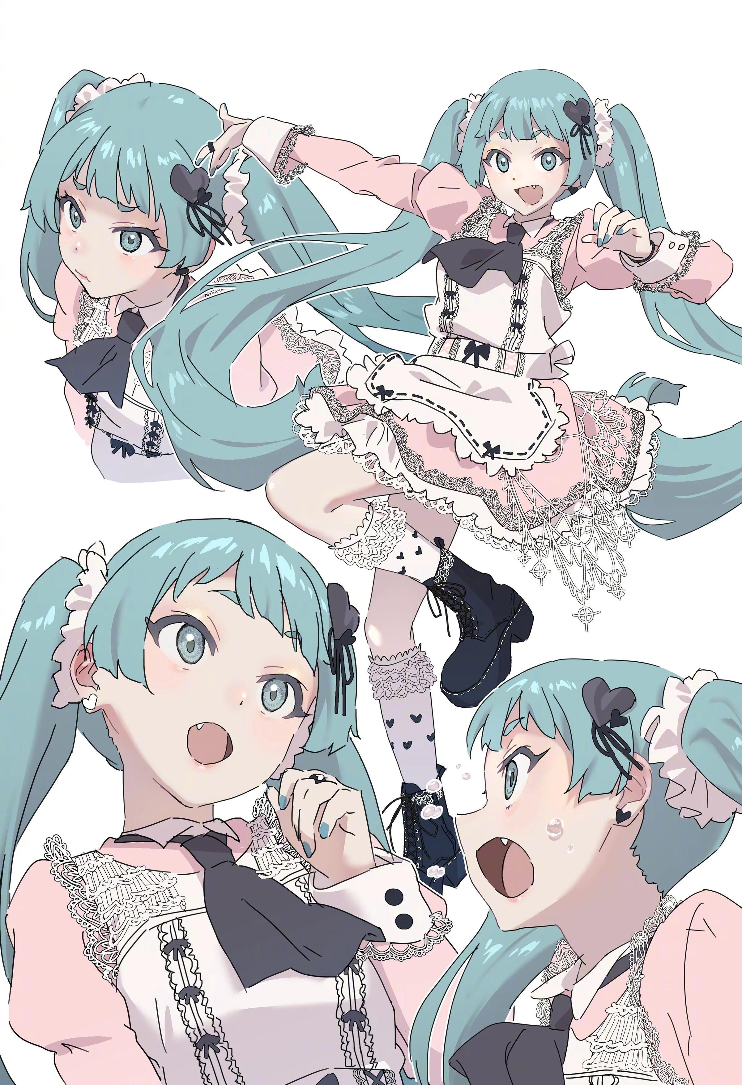 美图 | 画师mosh (twi:mosh_mallow) 笔下的初音未来​​​​作品｜高清图片集