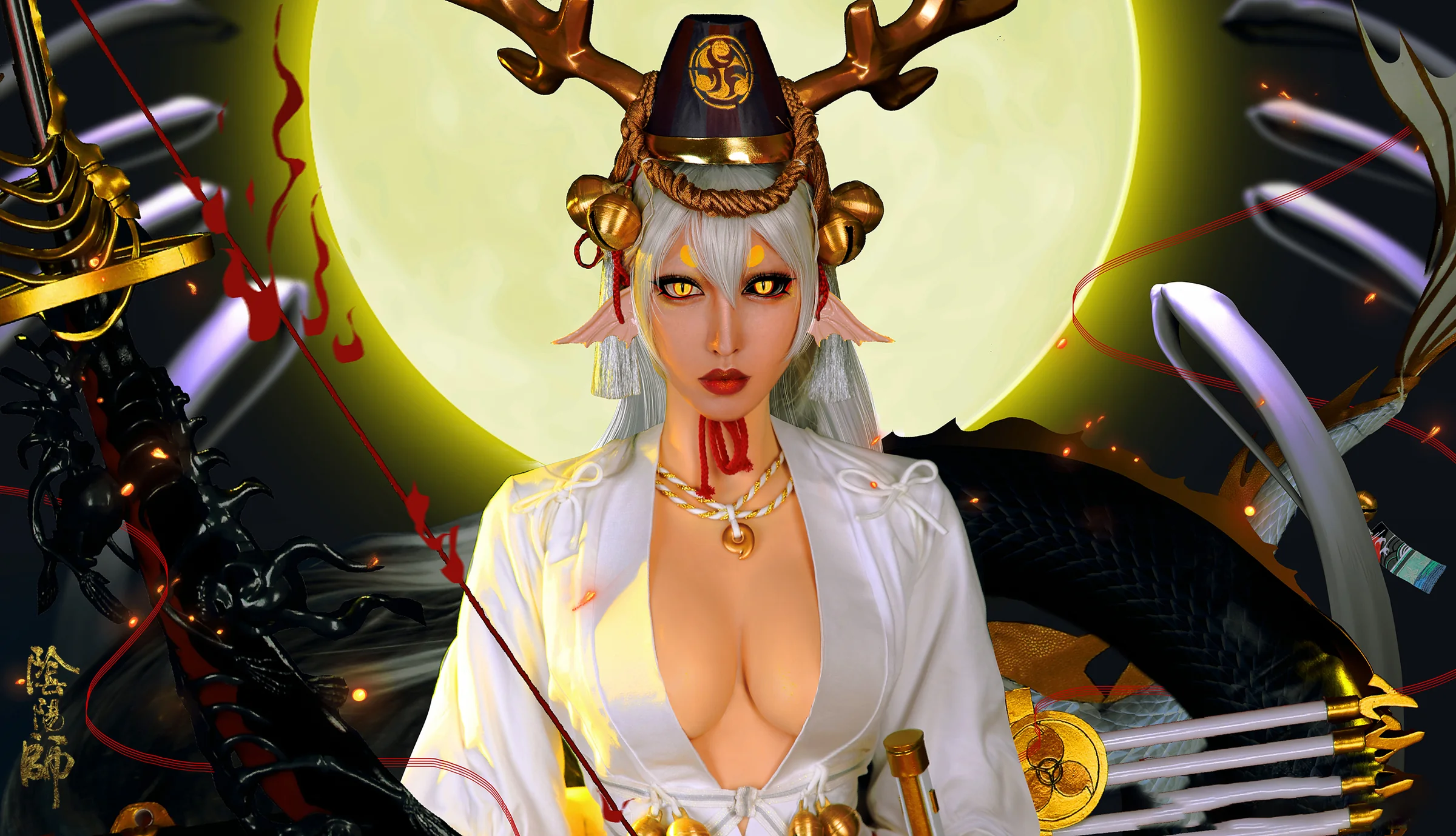 阴阳师 铃鹿御前COS写真