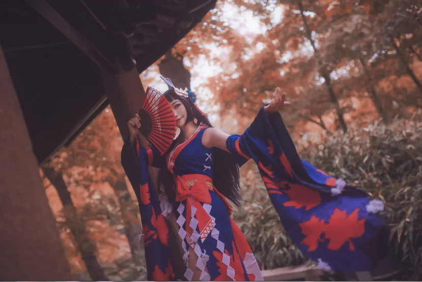 阴阳师 鬼女红叶未觉醒COS写真