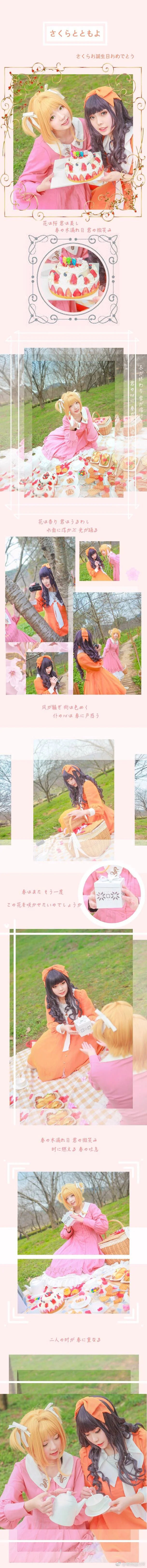 小樱COS写真，春の木漏れ日 君の微笑み