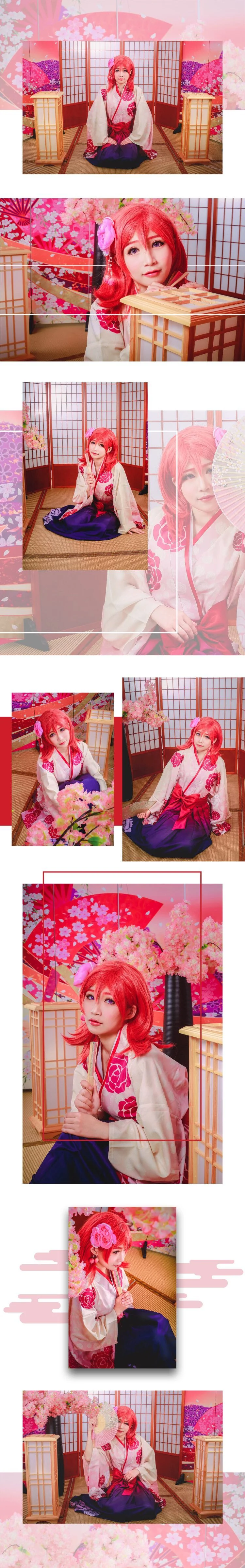 LOVELIVE!Maki同人和服COS写真