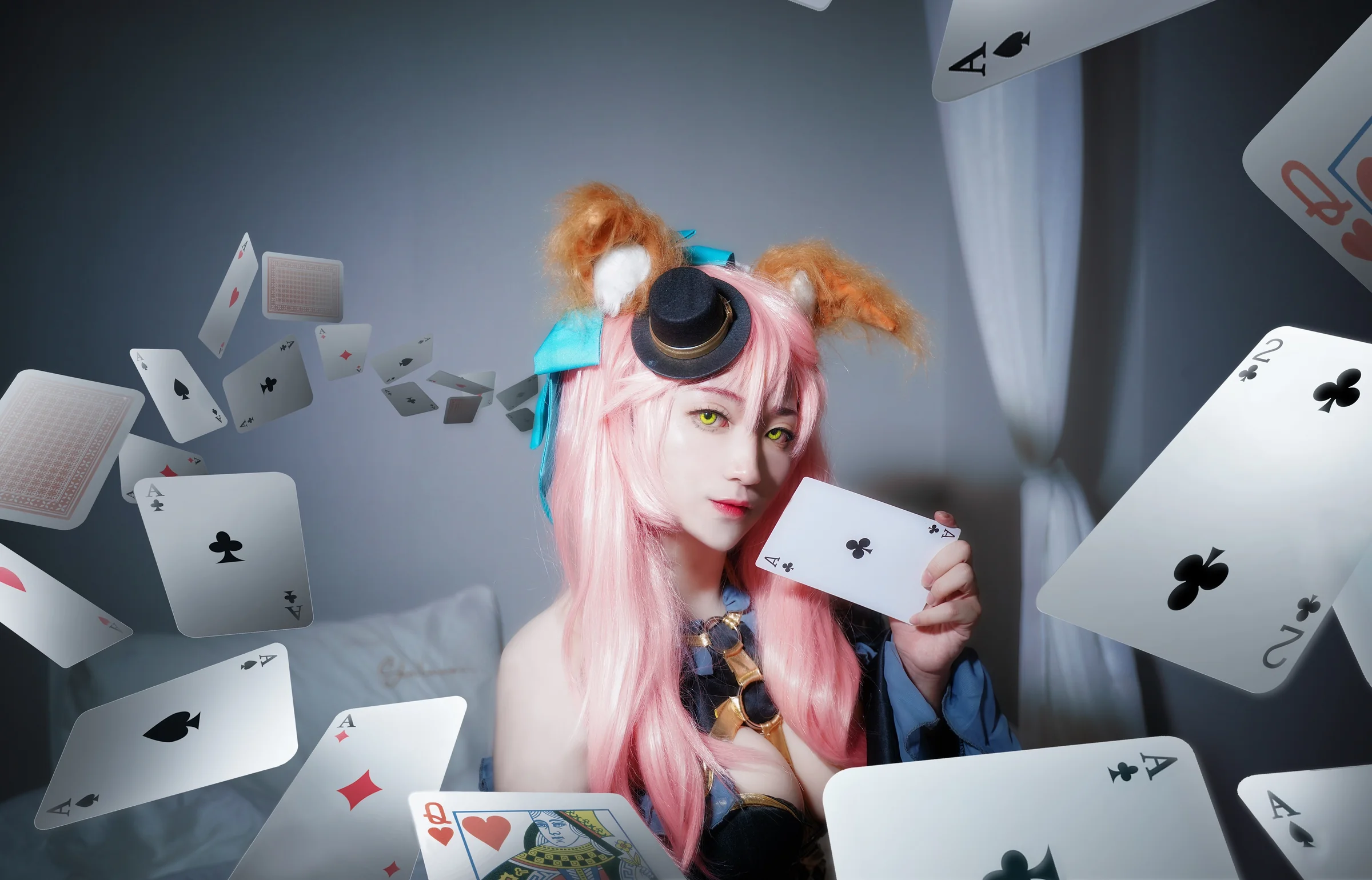 玉藻前黑魔术师COS写真