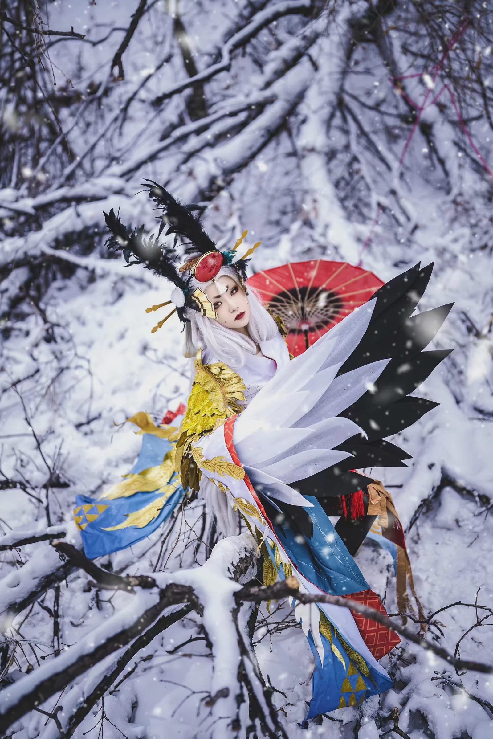 《阴阳师》姑获鸟COS写真
