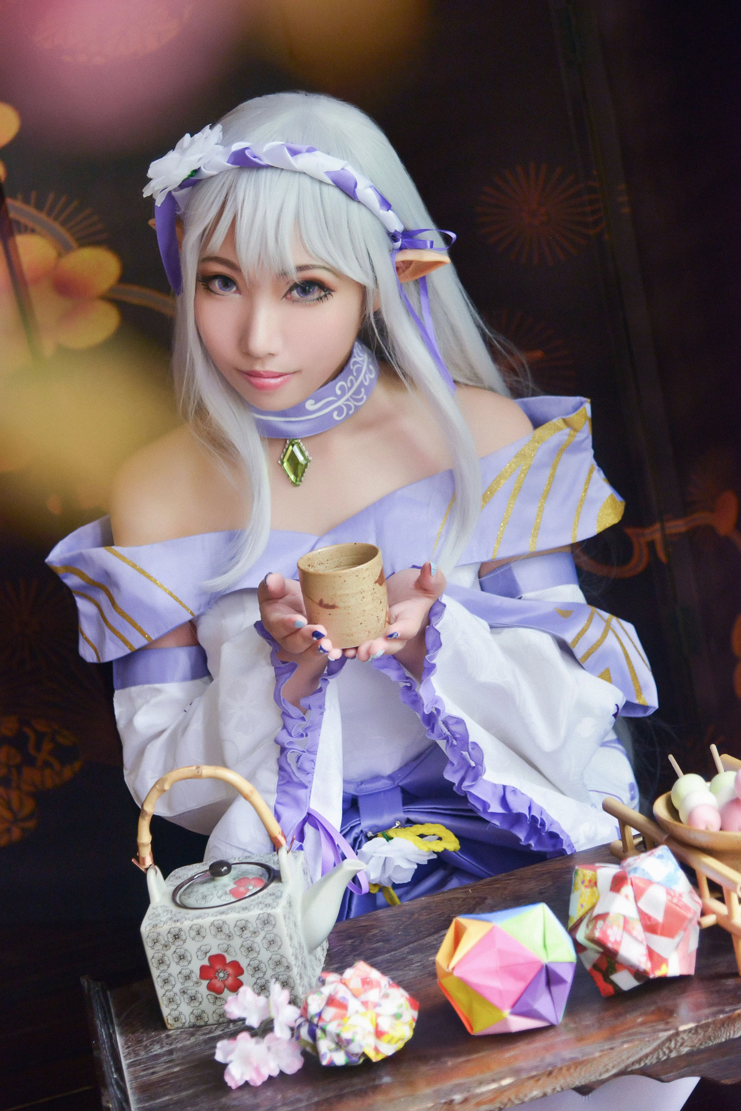 re：从零开始的异世界生活艾米莉亚和服COS写真