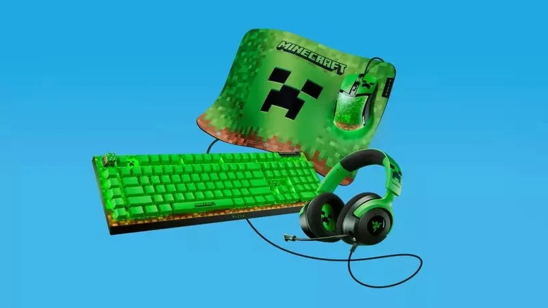 《Minecraft×雷蛇》滑鼠墊、鍵盤、滑鼠周邊現享60%折扣優惠實施中，「苦力怕」風格設計超可愛｜高清图片集