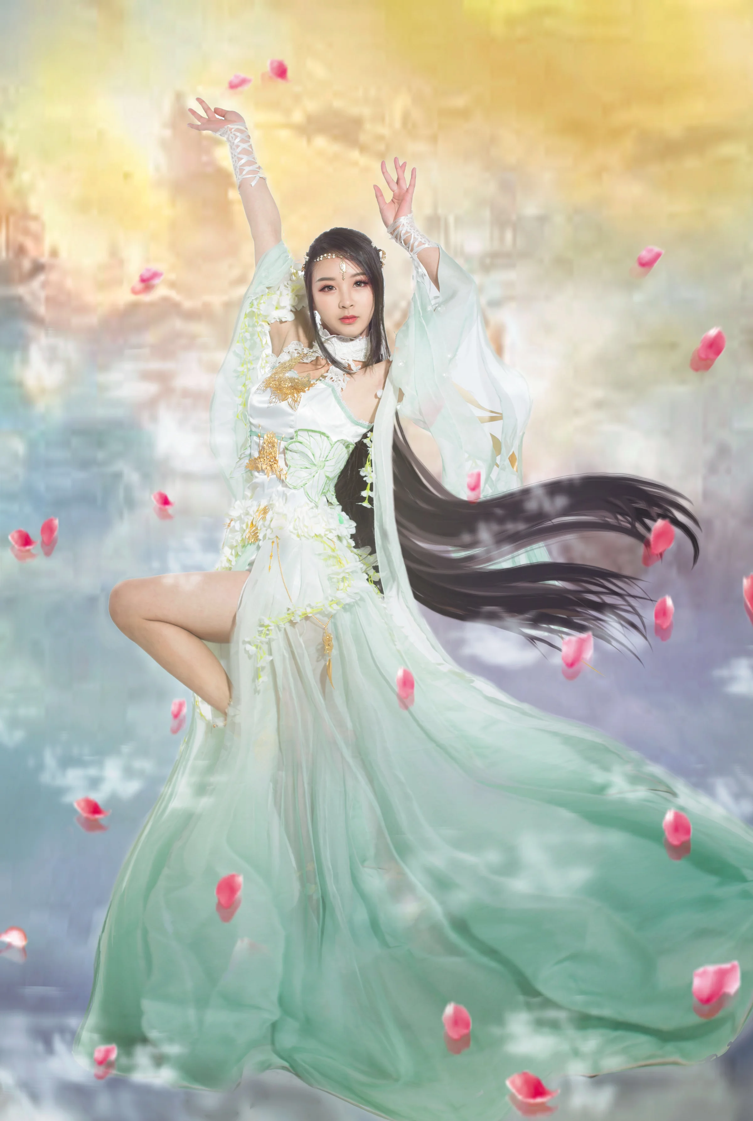 心王·陌上花COS写真陌上人如玉，花开世无双
