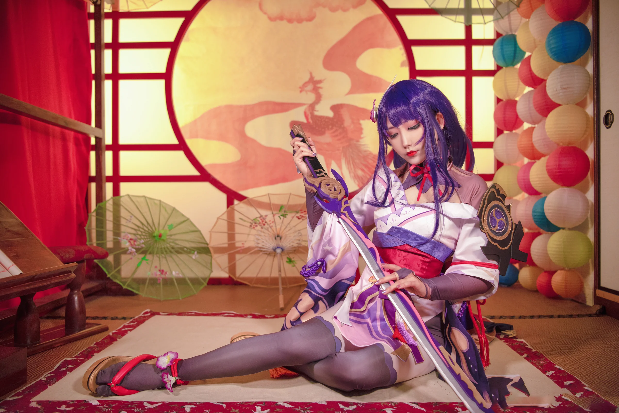 《原神》雷电将军COS写真