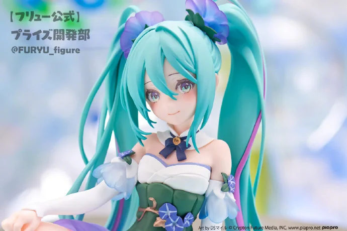 初音ミク「Flower Fairyー朝顔ー」泡面压figure 彩色原型公开｜高清图片集
