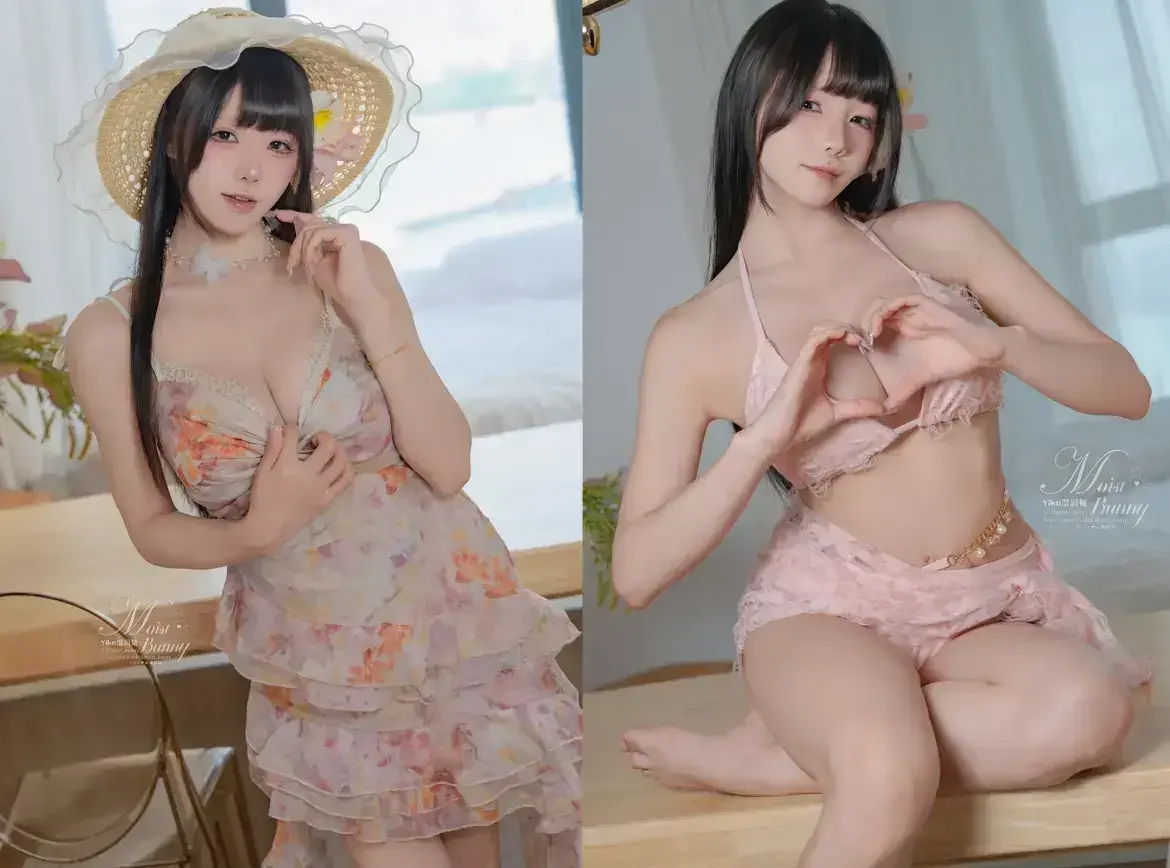 咬一口兔娘(Yiko湿润兔) – 7月作品『粉红假日』｜高清图片集