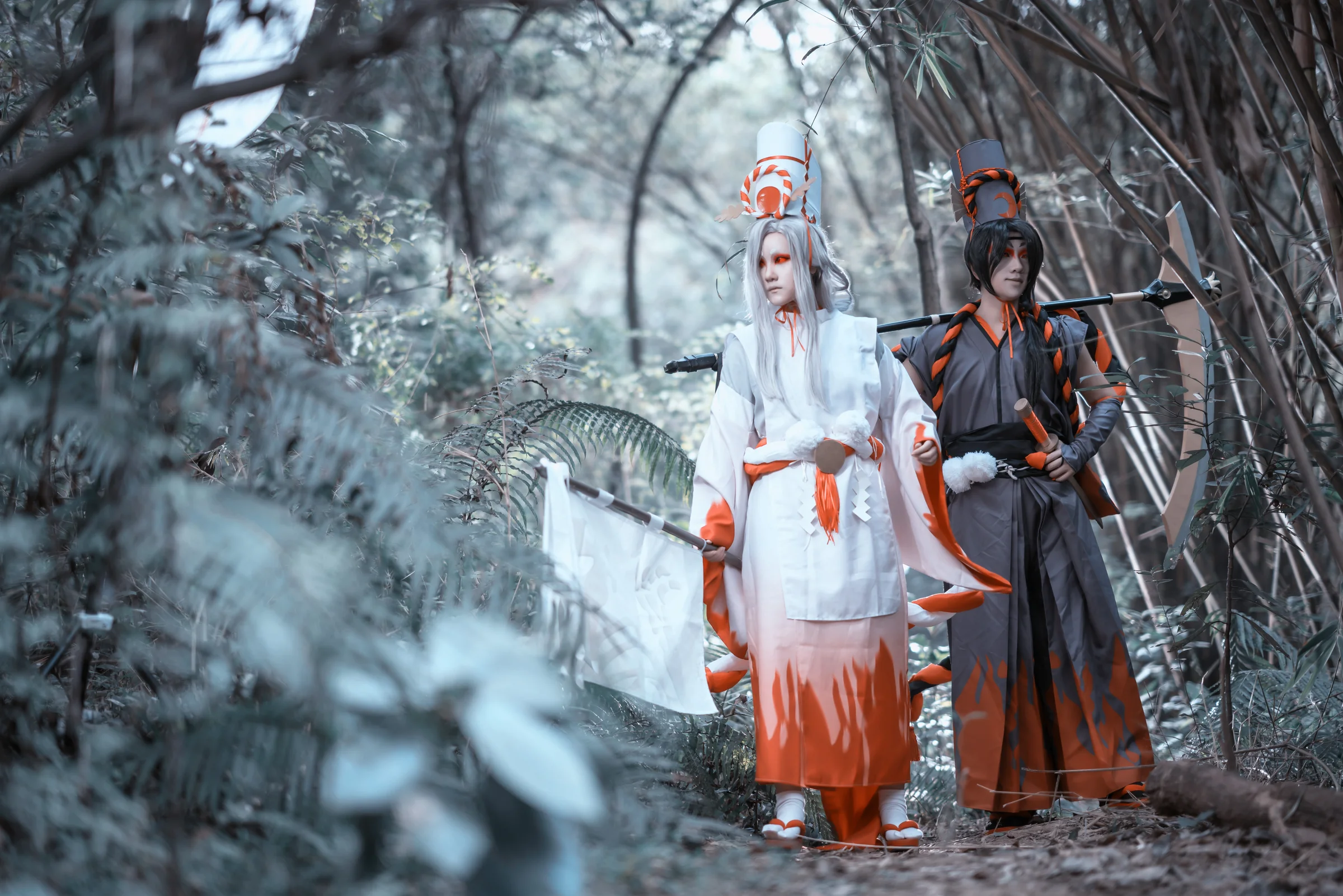 阴阳师鬼使黑白COS写真