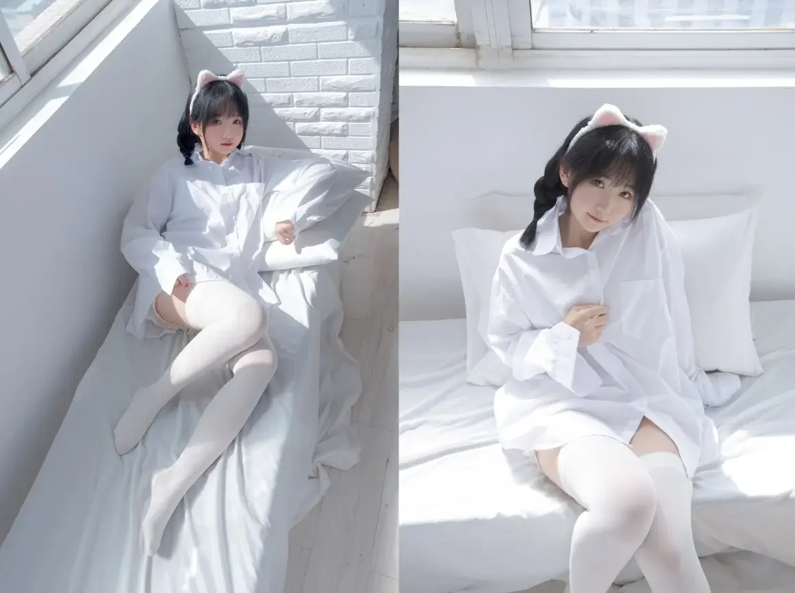 少女秩序 – EXVOL.07 猫猫 双马尾白丝衬衣+黑丝女仆 [29P-147MB]｜高清图片集