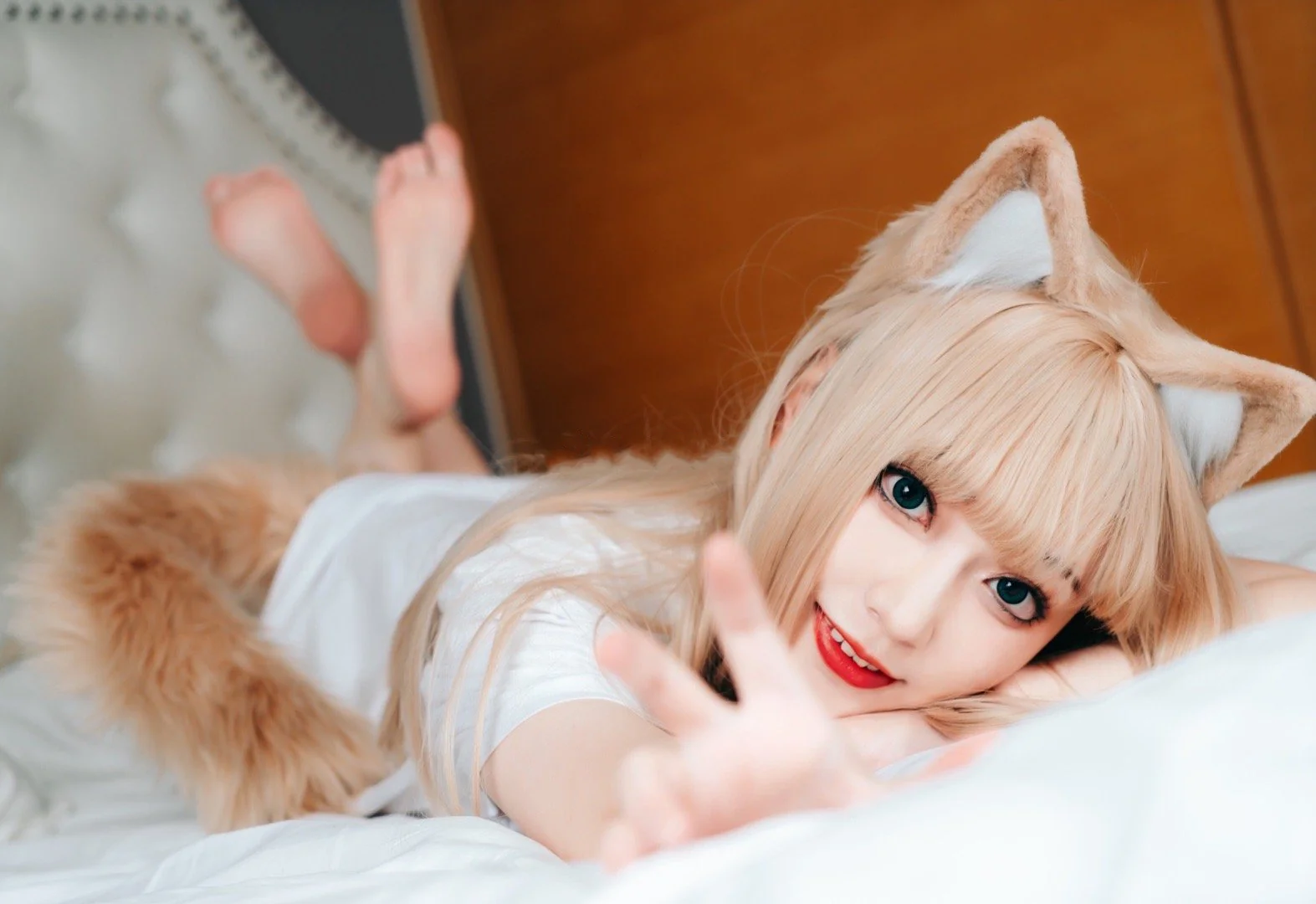黄豆粉猫娘COS写真
