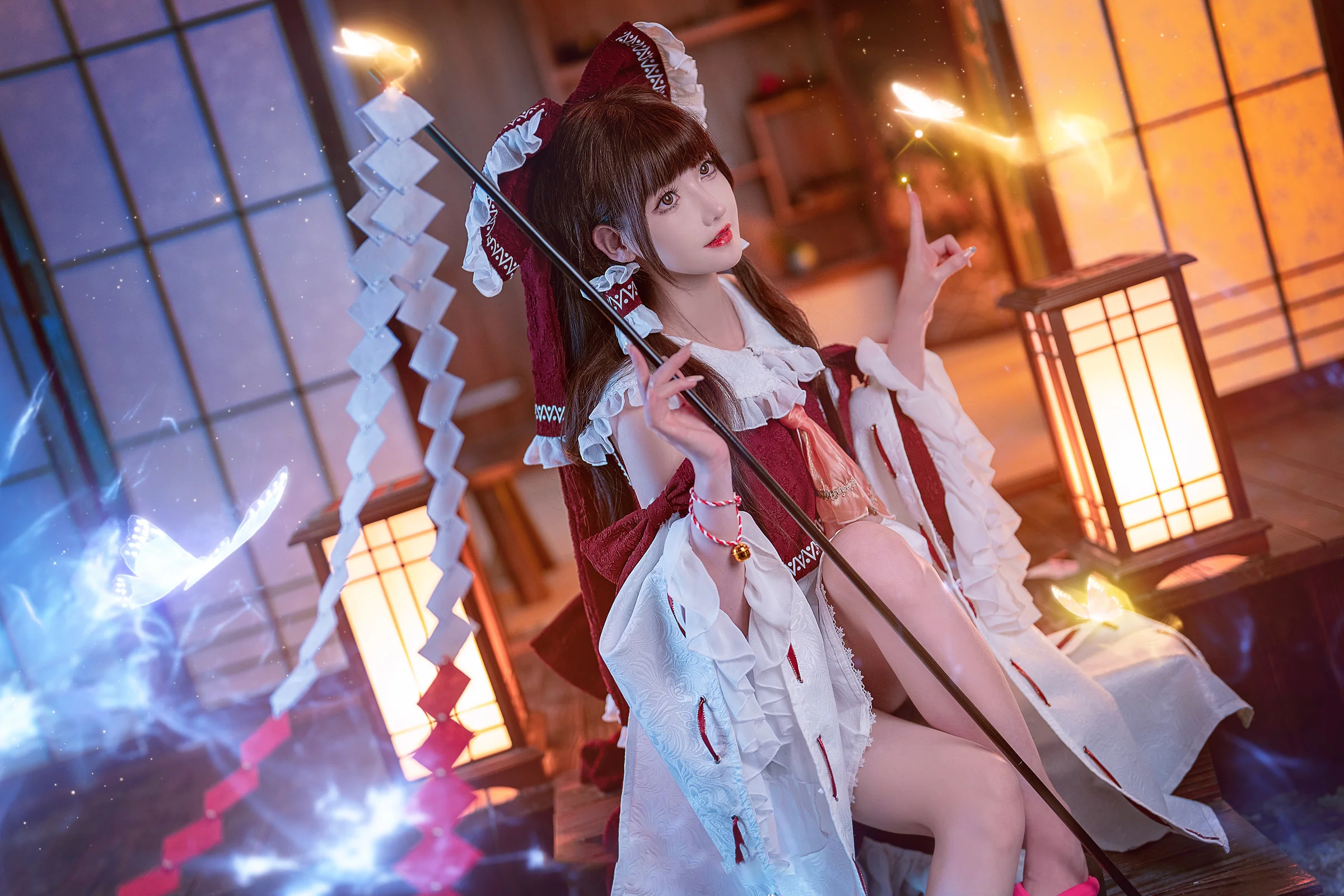 musedash &东方project，玛莉嘉&博丽灵梦COS写真
