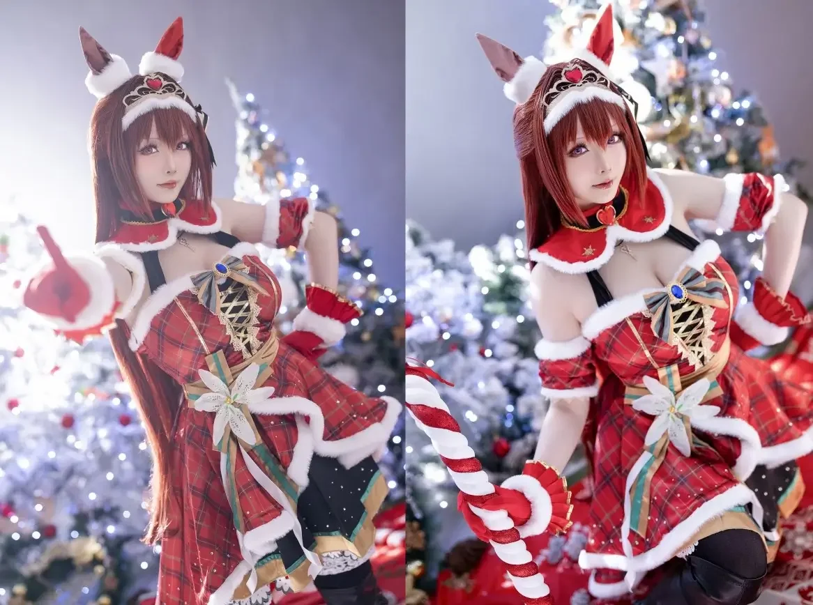 星之迟迟 – 2023年12月计划A 赛马娘 大和赤骥 圣诞衣装｜高清图片集