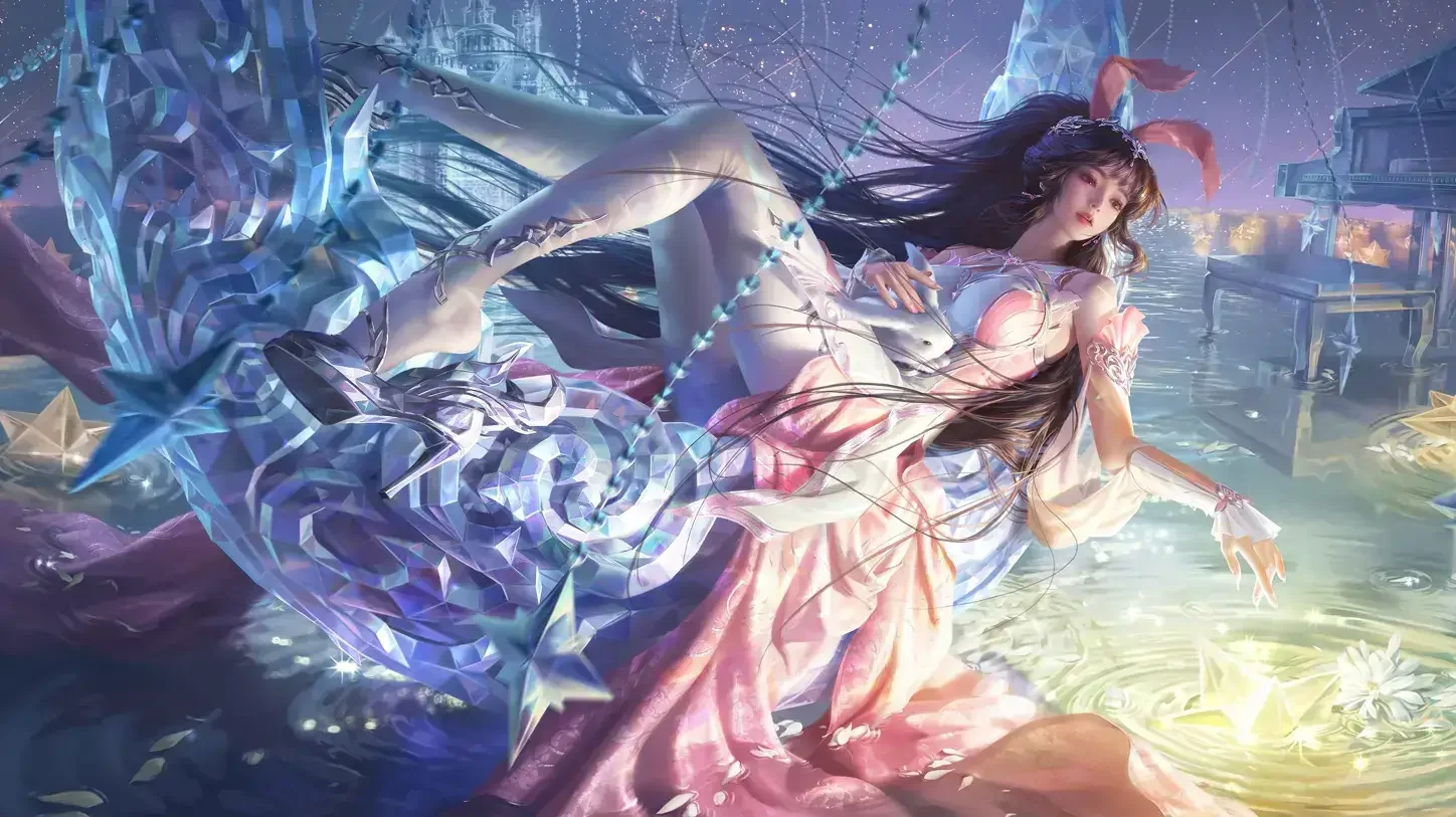 斗罗大陆 小舞同人 水晶月亮 星星 钢琴 4K高清 动漫壁纸｜高清图片集