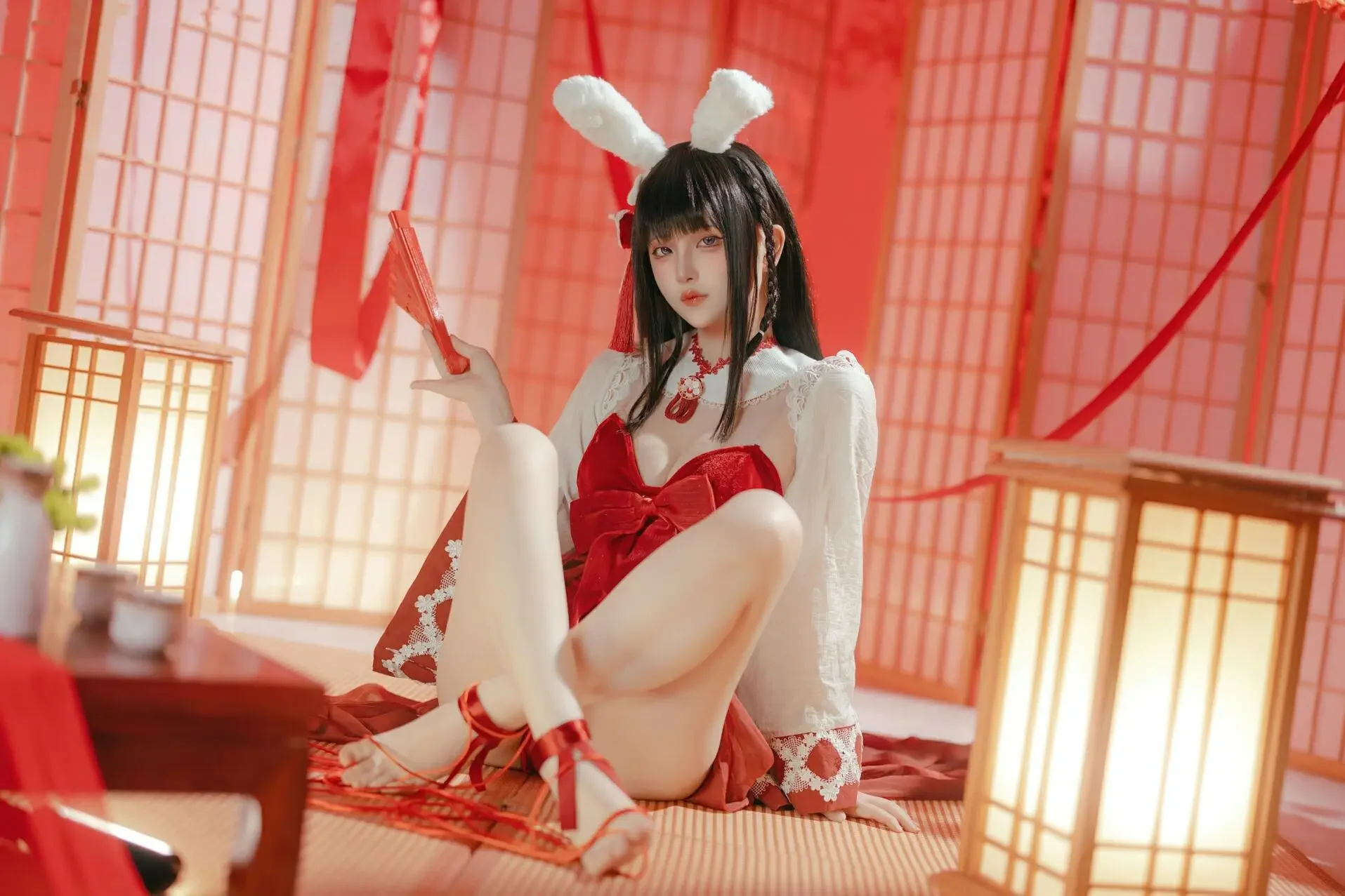 屿鱼 – 碧蓝航线 大山·祈愿的巫女兔｜高清图片集