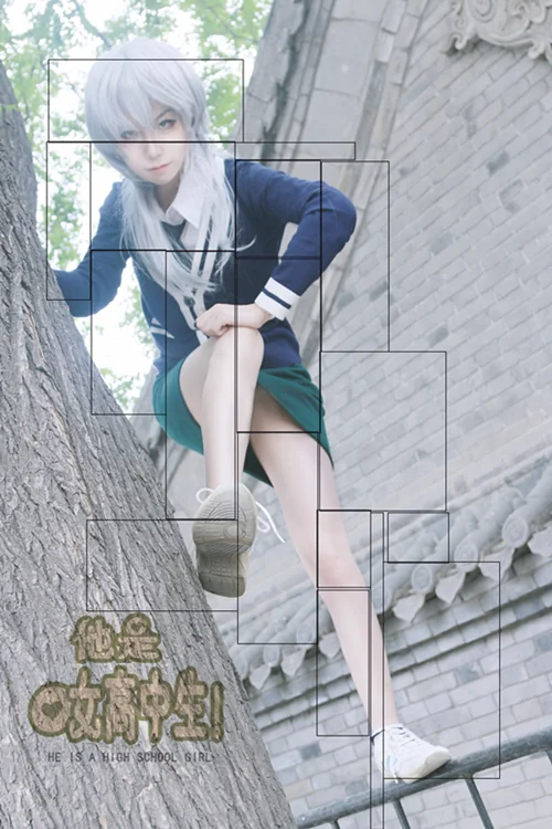 他是女高中生崔江坤（郑哈娜）COS写真
