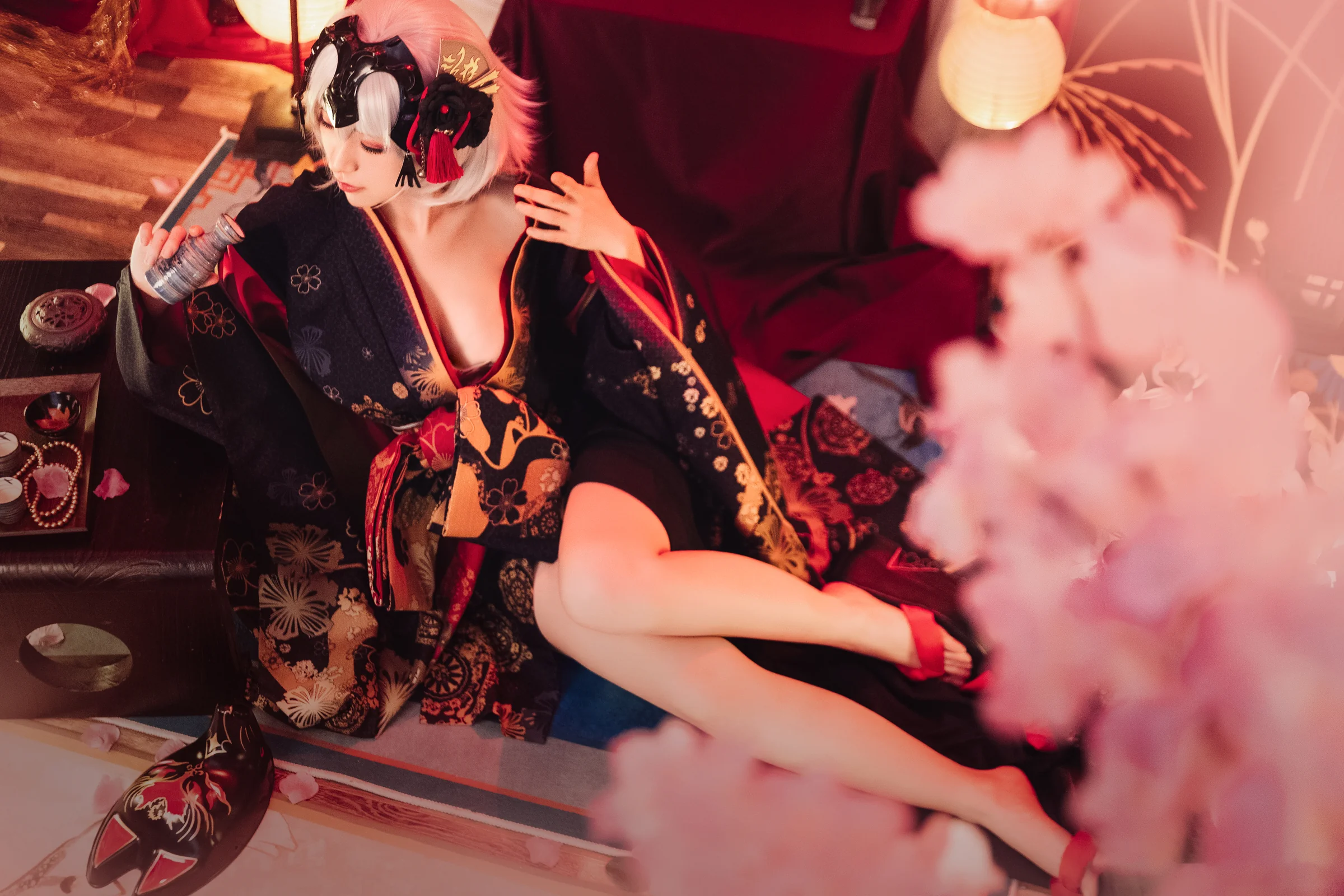 黑贞德花魁COS写真