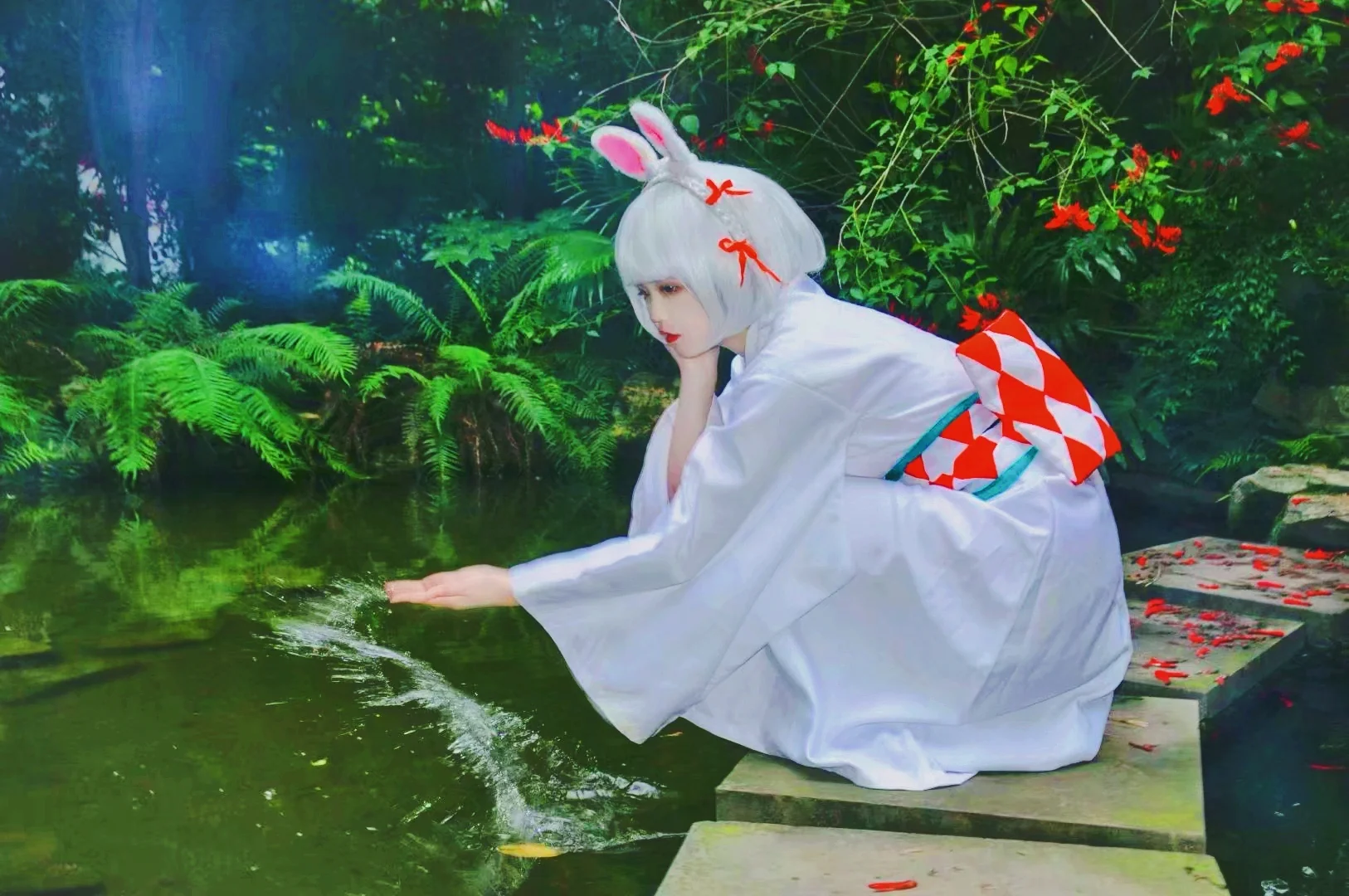 阴阳师山兔COS写真