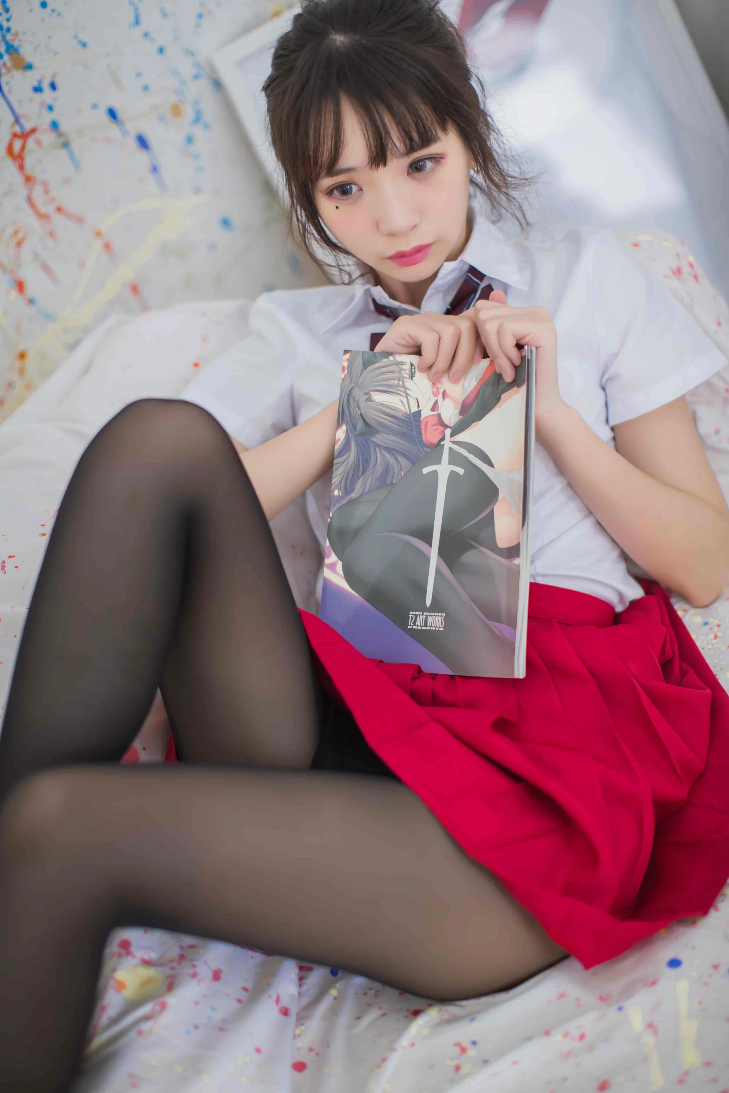 疯猫ss-画室jk[23P-172M]｜高清图片集