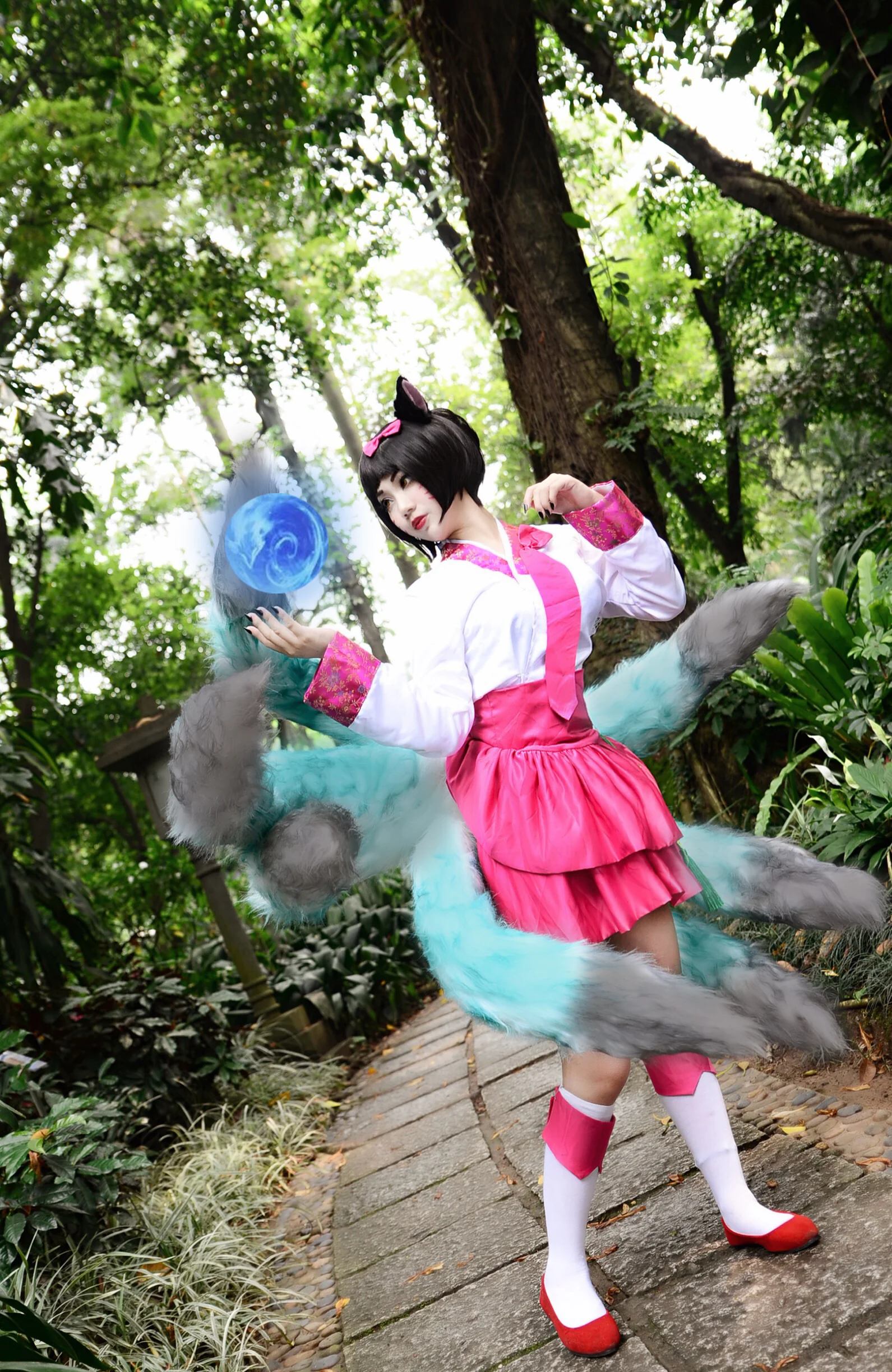 英雄联盟高丽风情阿狸COS写真