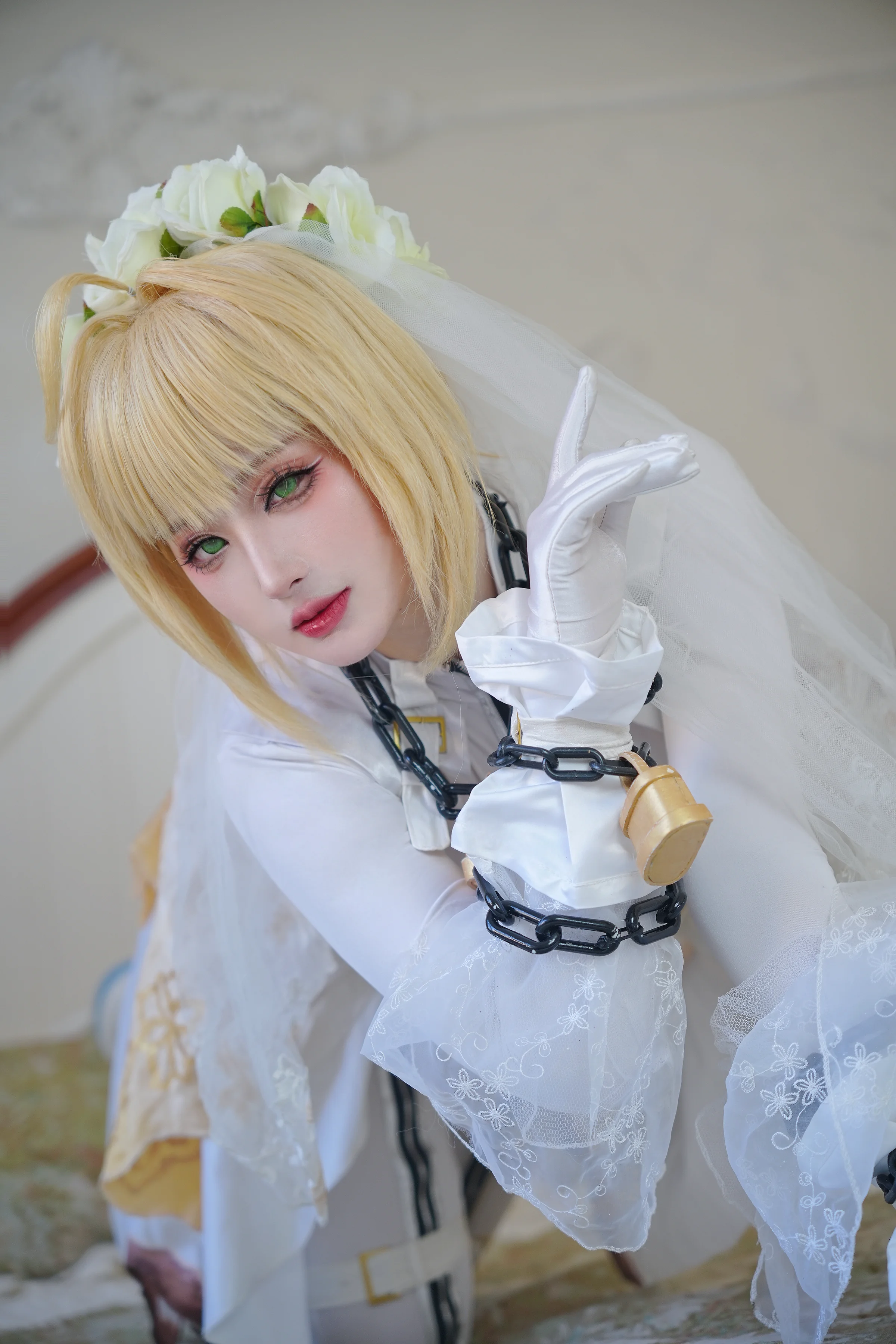 fate/grandorder 尼禄花嫁COS写真
