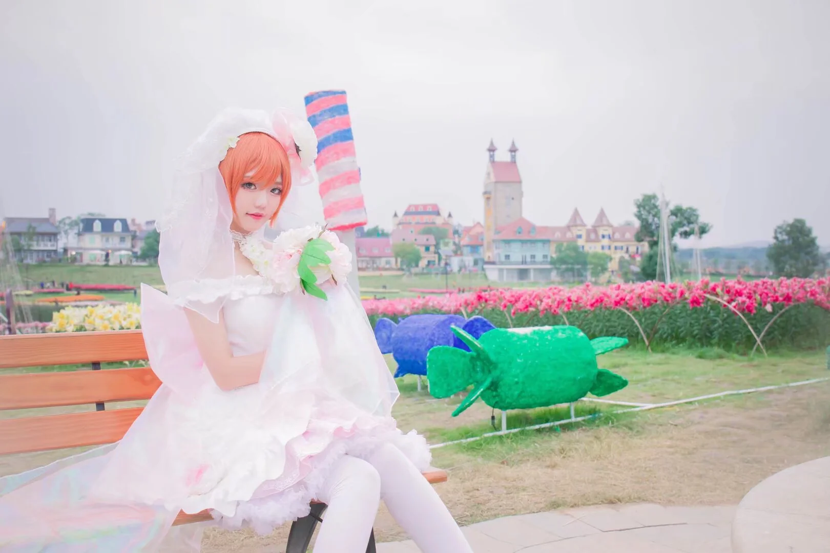 love live！星空凛lwb婚纱COS写真