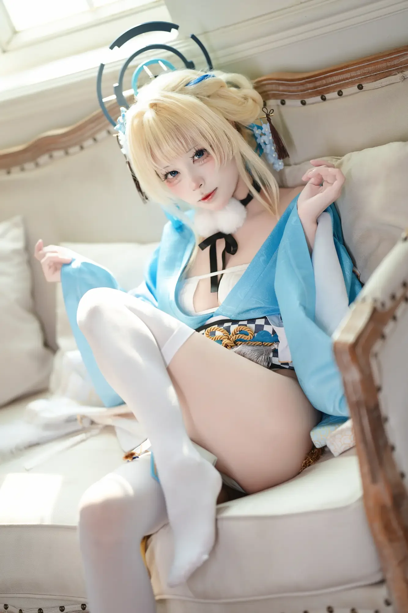 三無人型 – 蔚蓝档案 飞鸟马时 浴服【40P】｜高清图片集