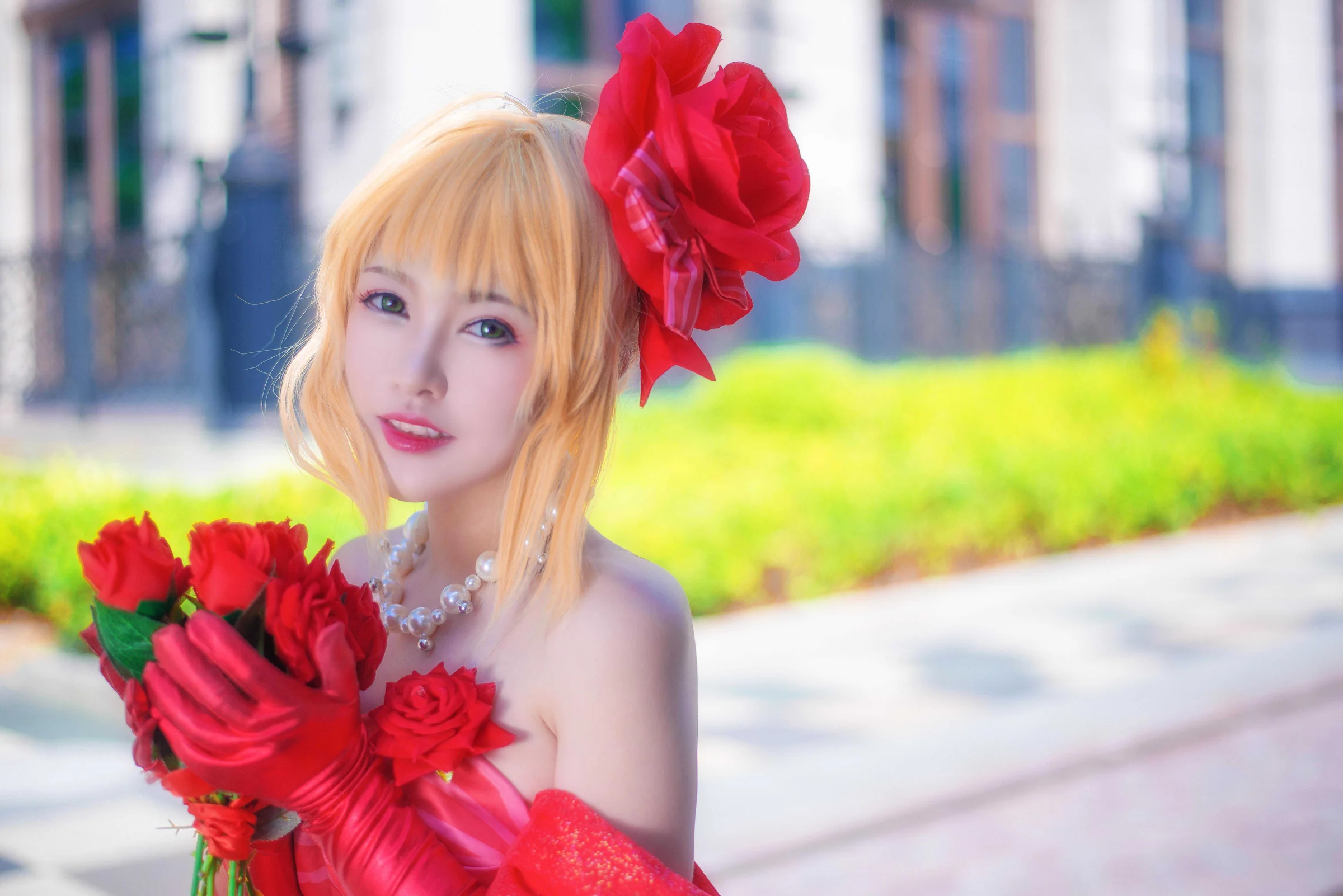 Fate/EXTRA 尼禄偶像皇帝手办ver COS写真