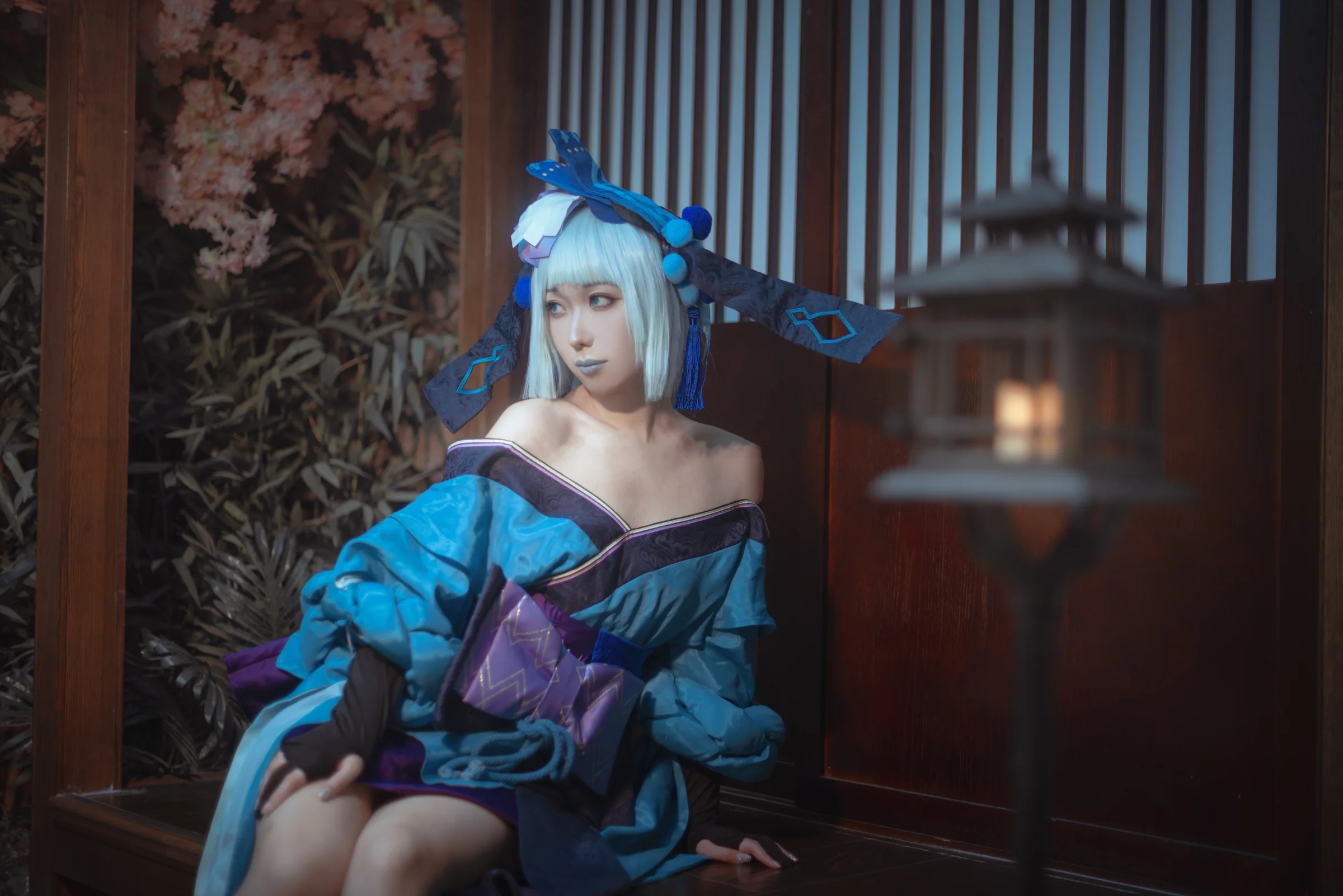 《阴阳师》青行灯COS写真