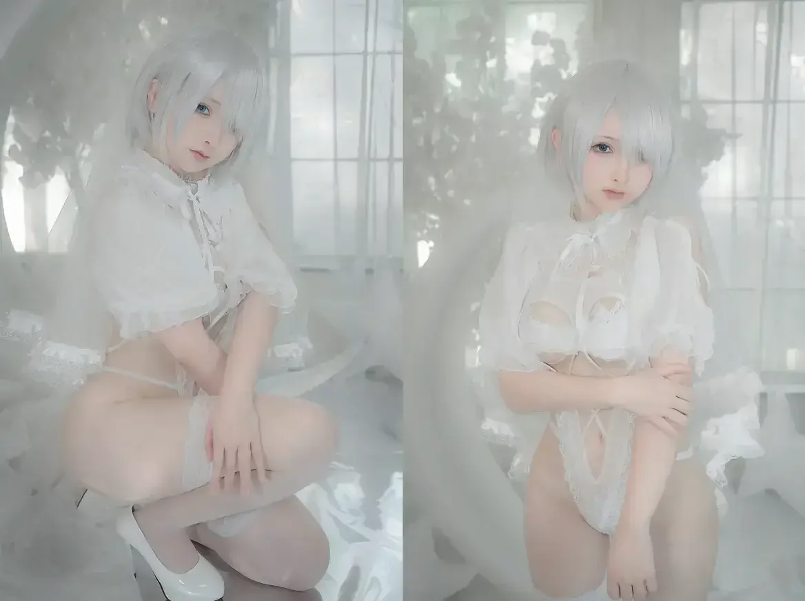 樱梨梨Eriri – 2B白花嫁｜高清图片集