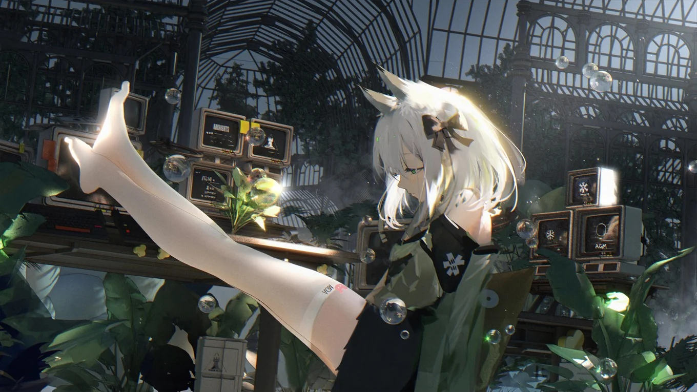 明日方舟 凯尔希 兽耳 白丝袜 长腿 4k动漫壁纸｜高清图片集