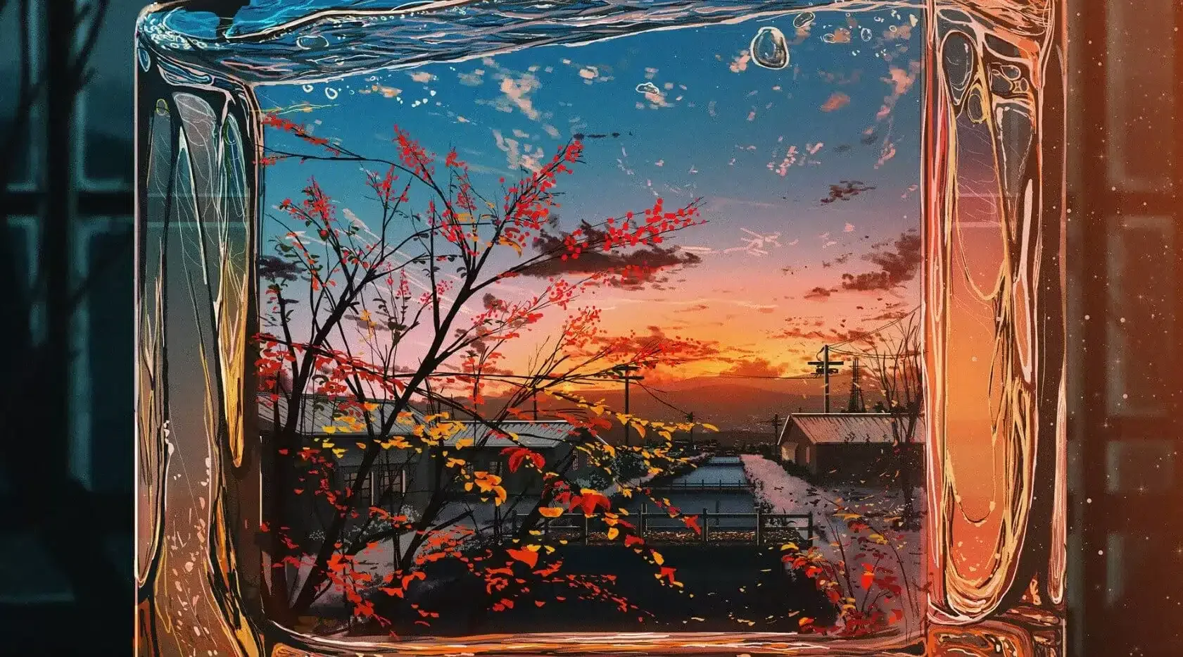 香水 风景 小镇 夕阳 4K高清动漫壁纸 4K手机壁纸｜高清图片集