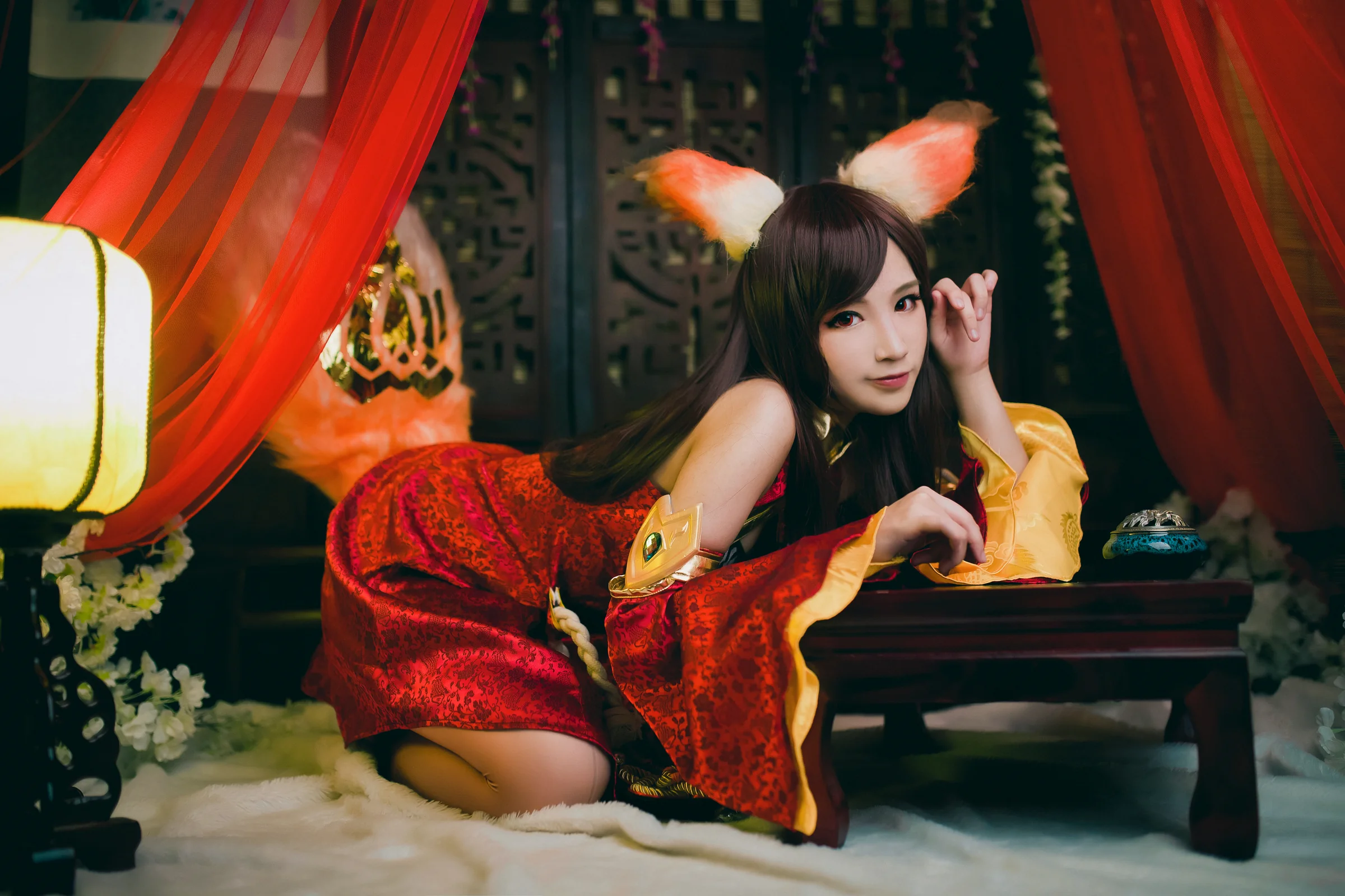 王者荣耀少女阿狸妲己COS写真