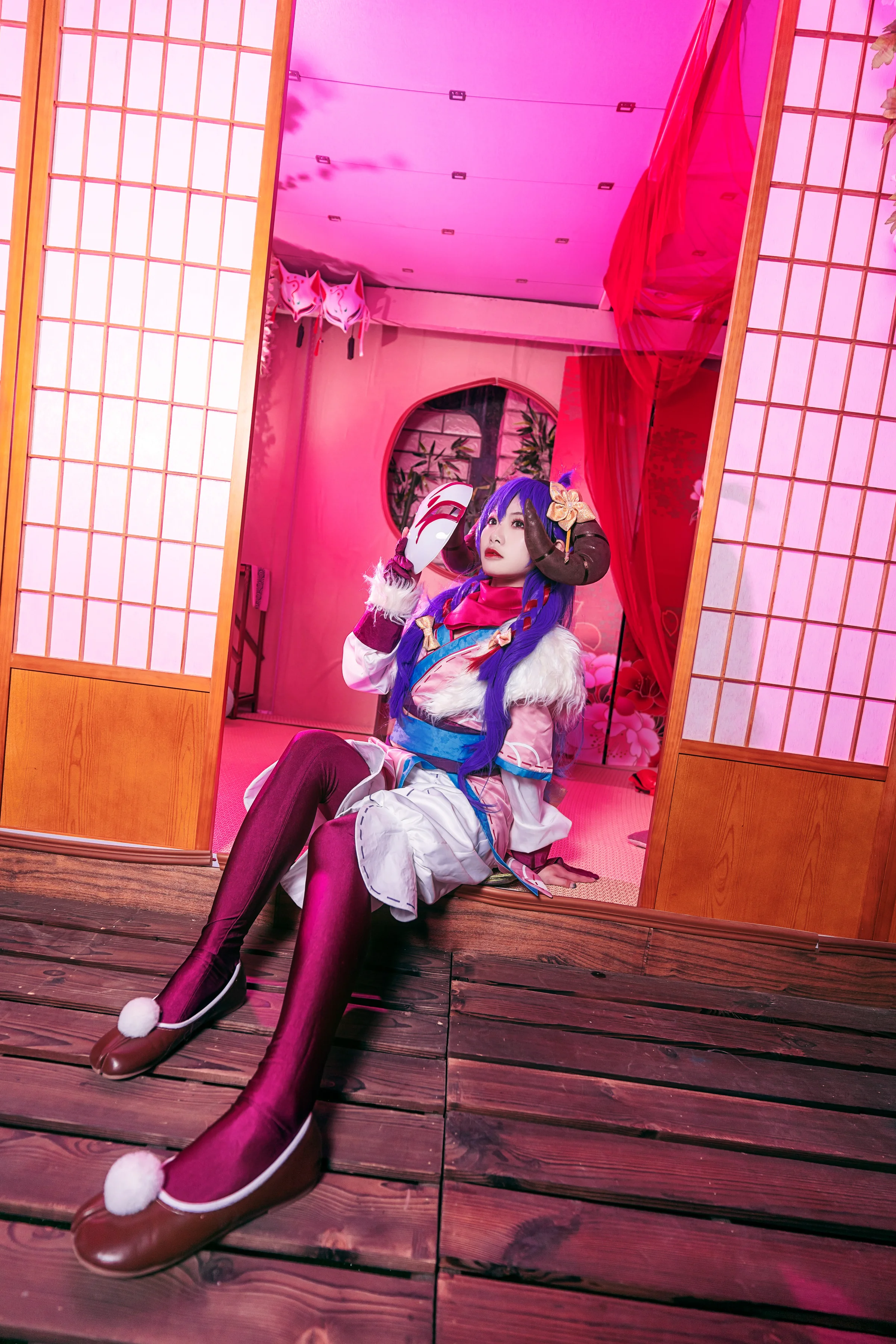 英雄联盟LOL 灵魂莲华阿狸COS写真