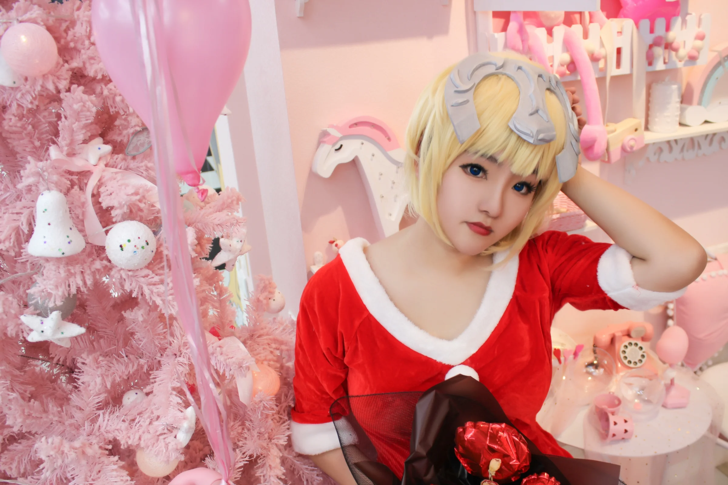 Fate 贞德 圣诞同人COS写真