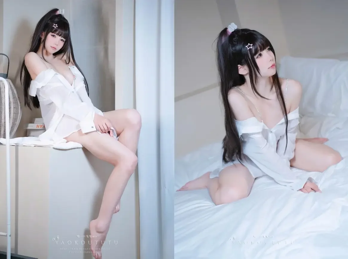 咬一口兔娘ovo – 十月订阅『男友衬衣』& Boom Boom｜高清图片集
