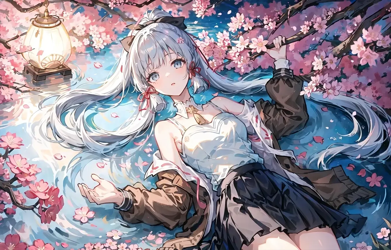 水 花 原神 风景 神里绫华 可爱 ai绘画 4k壁纸｜高清图片集