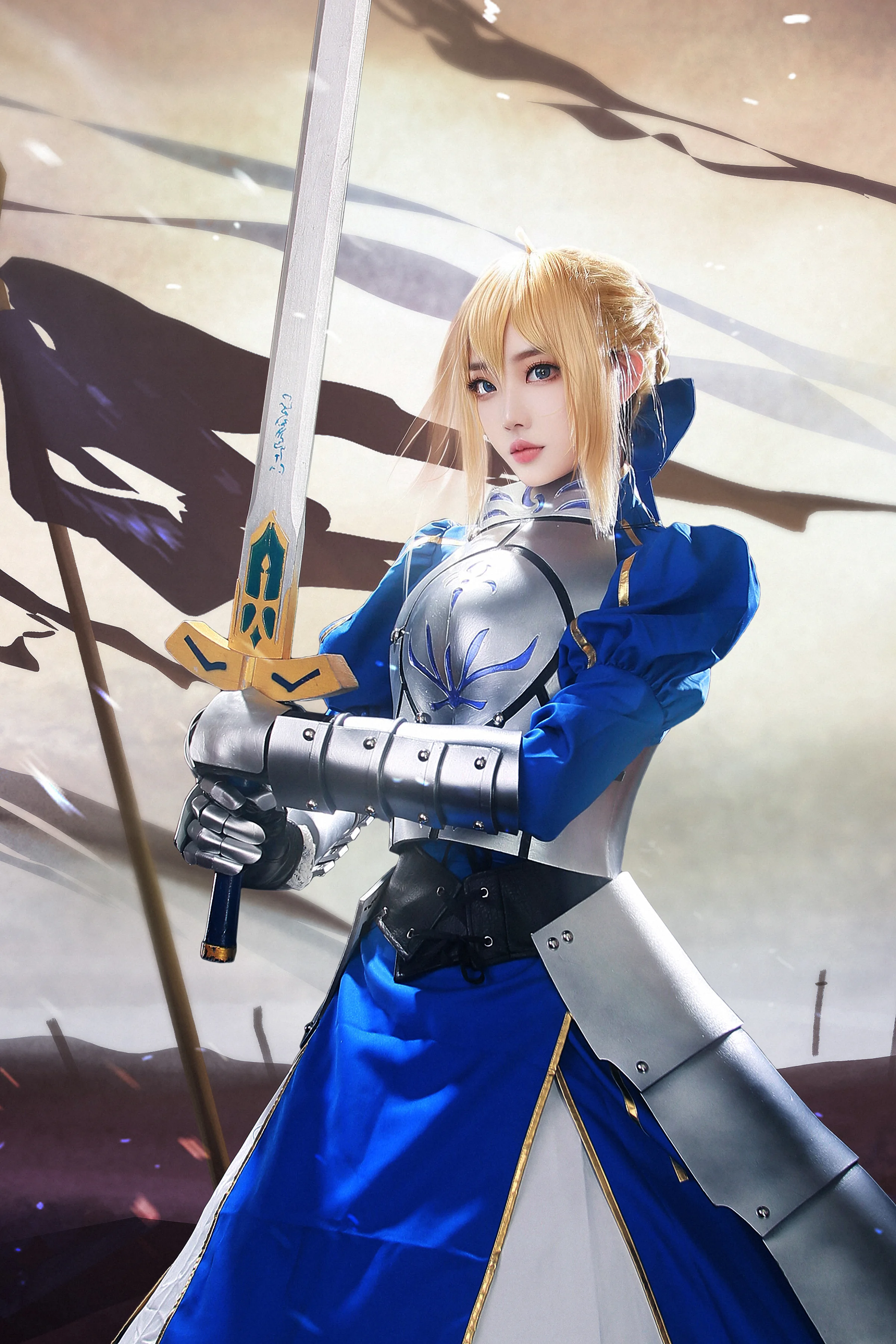 fate 吾王 saber COS写真