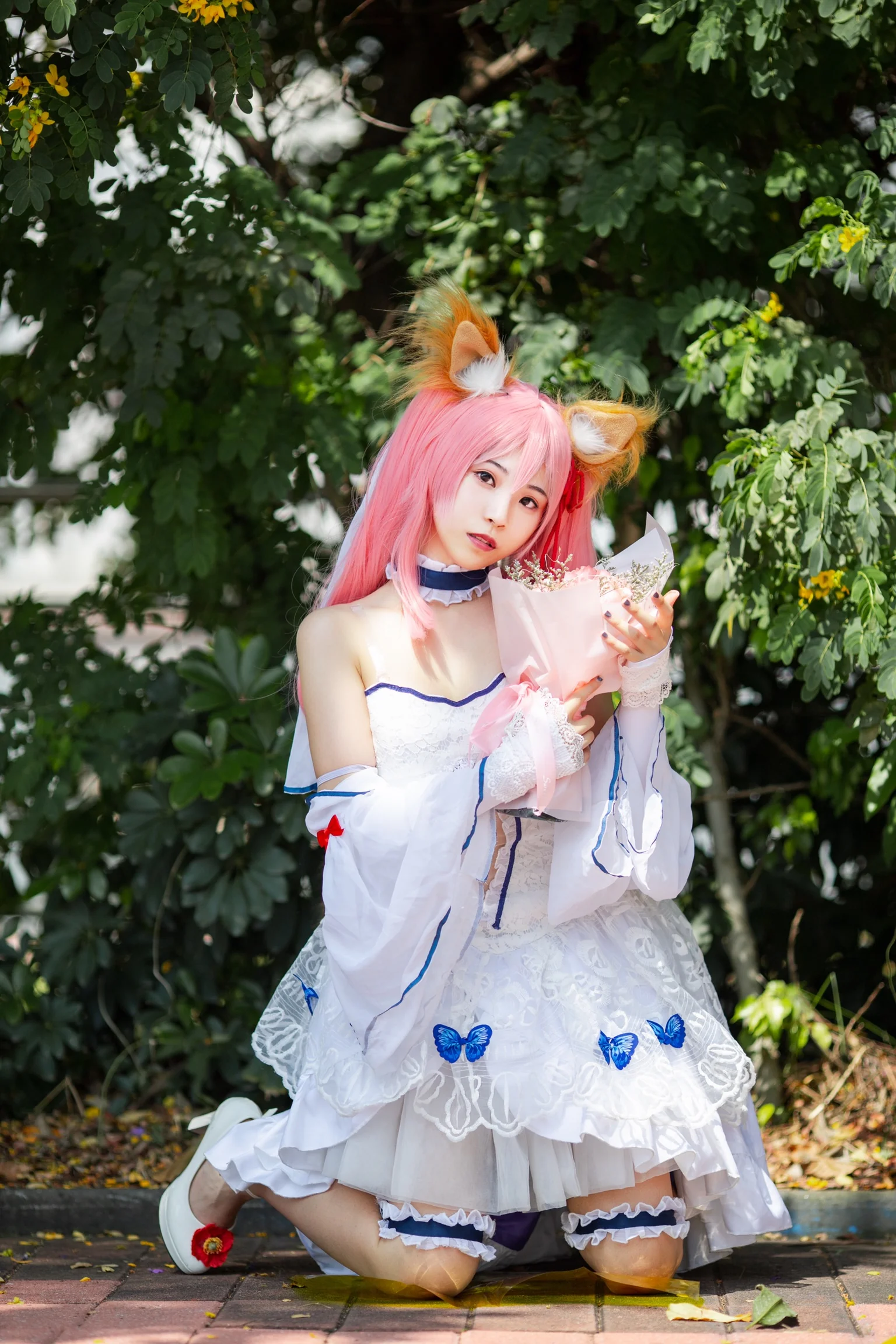 Fate/GrandOrder玉藻前花嫁COS写真