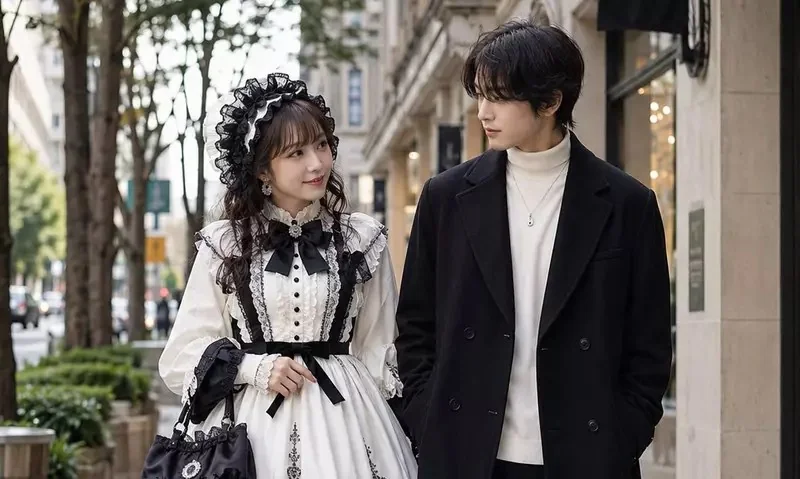 《蘿莉塔服飾的難題》如果女生這樣穿 旁邊的男生要穿什麼比較合適呢？｜高清图片集