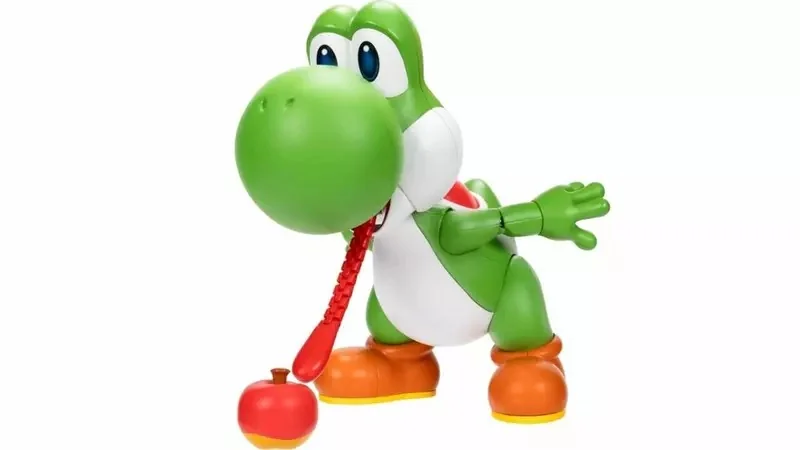 海外廠商「Jakks Pacific」預計在2026年夏季發售「超級瑪利歐」耀西全新互動玩具,伸縮的舌頭還可以還原遊戲中吃蘋果的樣子|高清图片集
