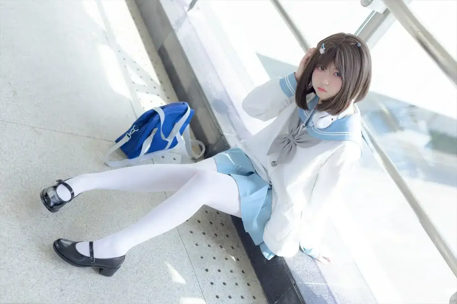 少女秩序 – VOL.022 JK制服 白丝+肉丝｜高清图片集