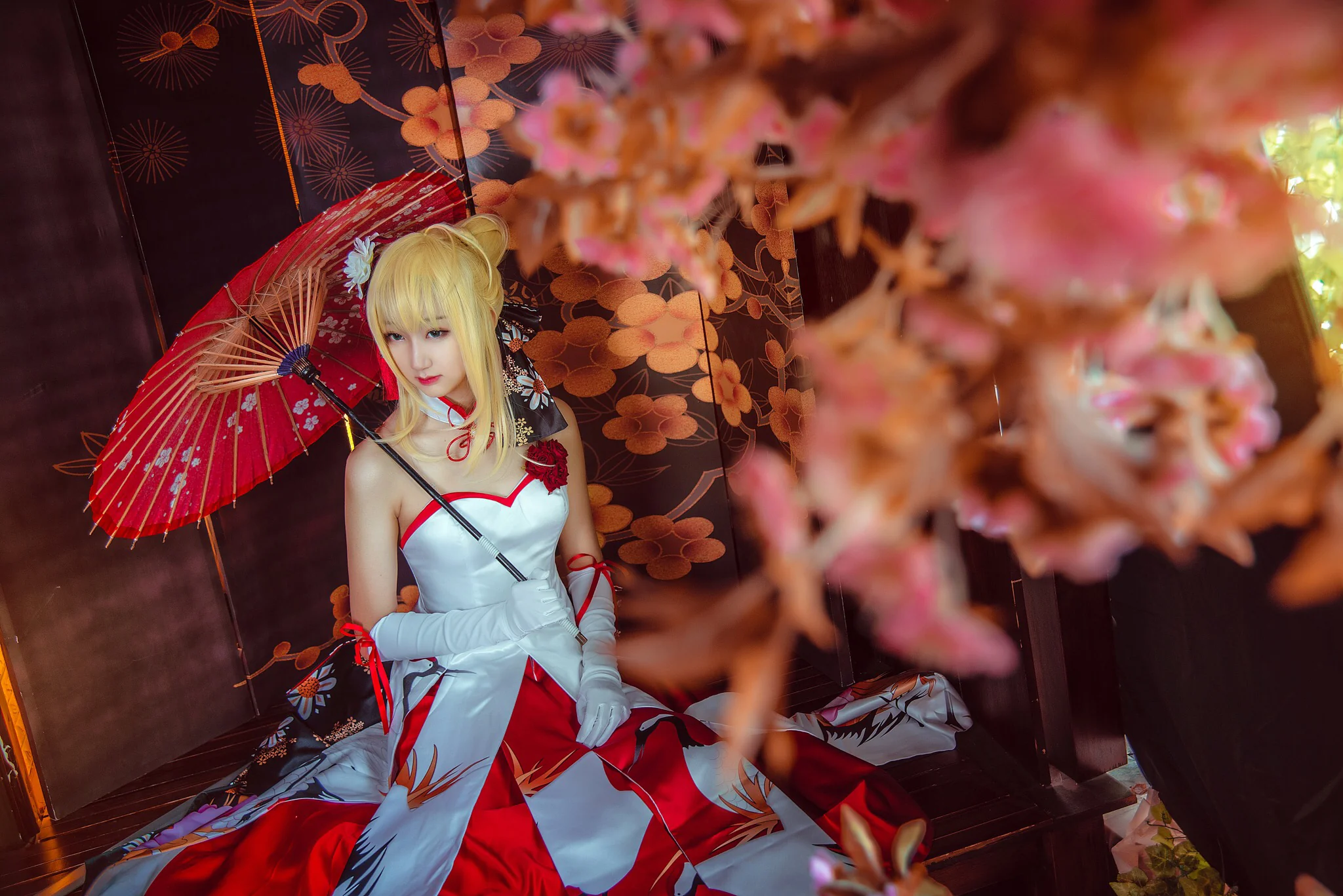 saber 仙鹤礼服COS写真