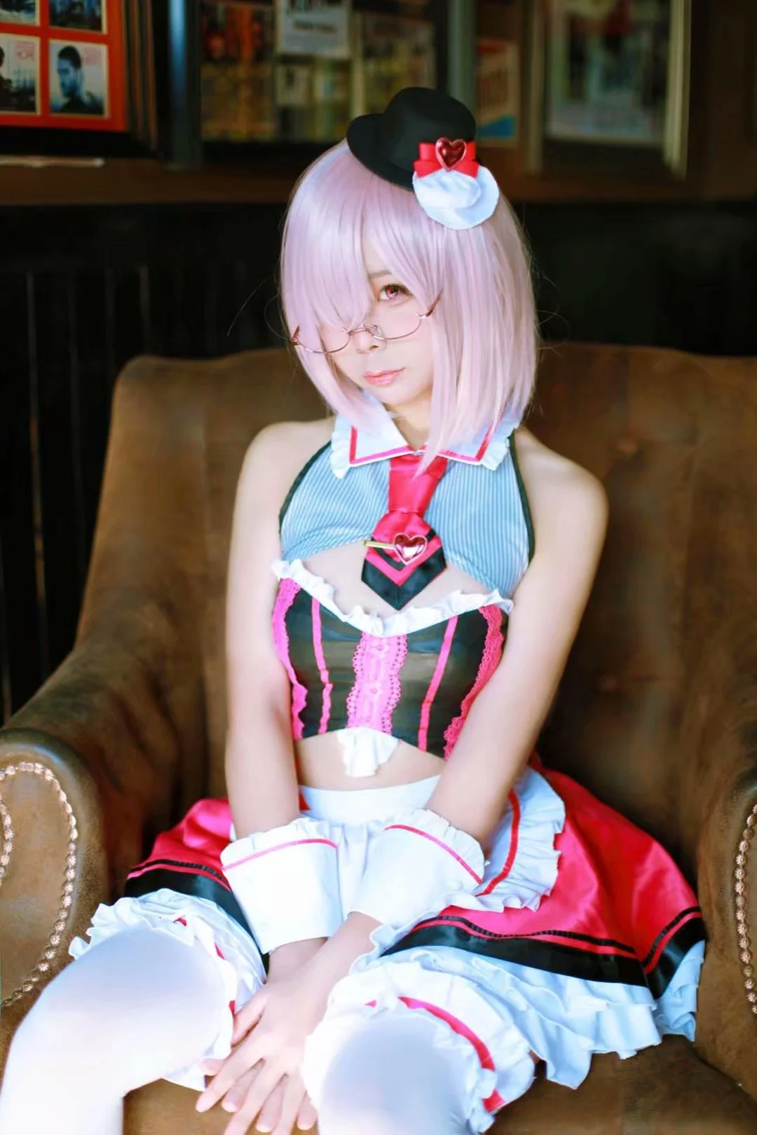 Fate/GrandOrder 玛修 情人节女仆COS写真