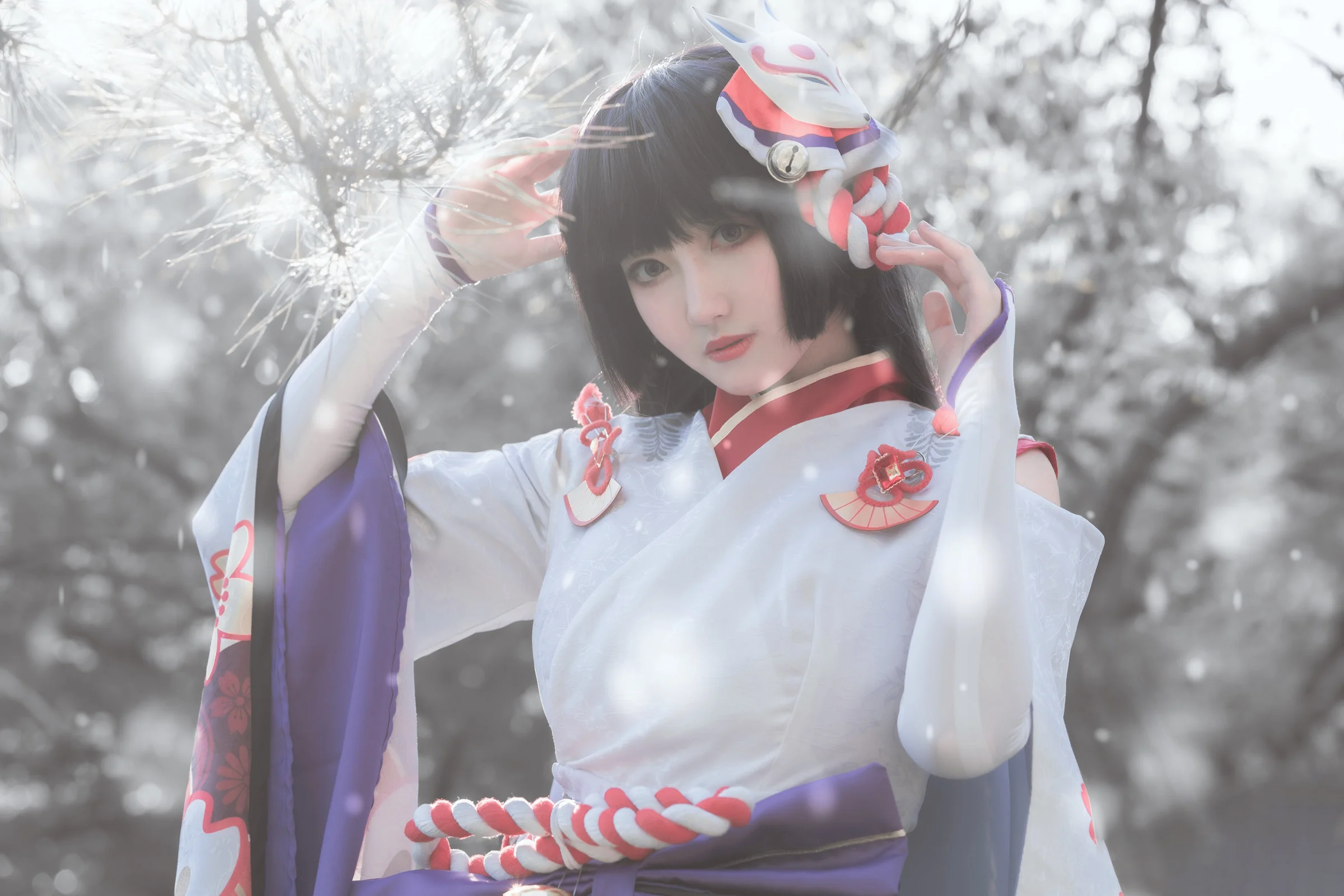 阴阳师 雪童子&雪女COS写真